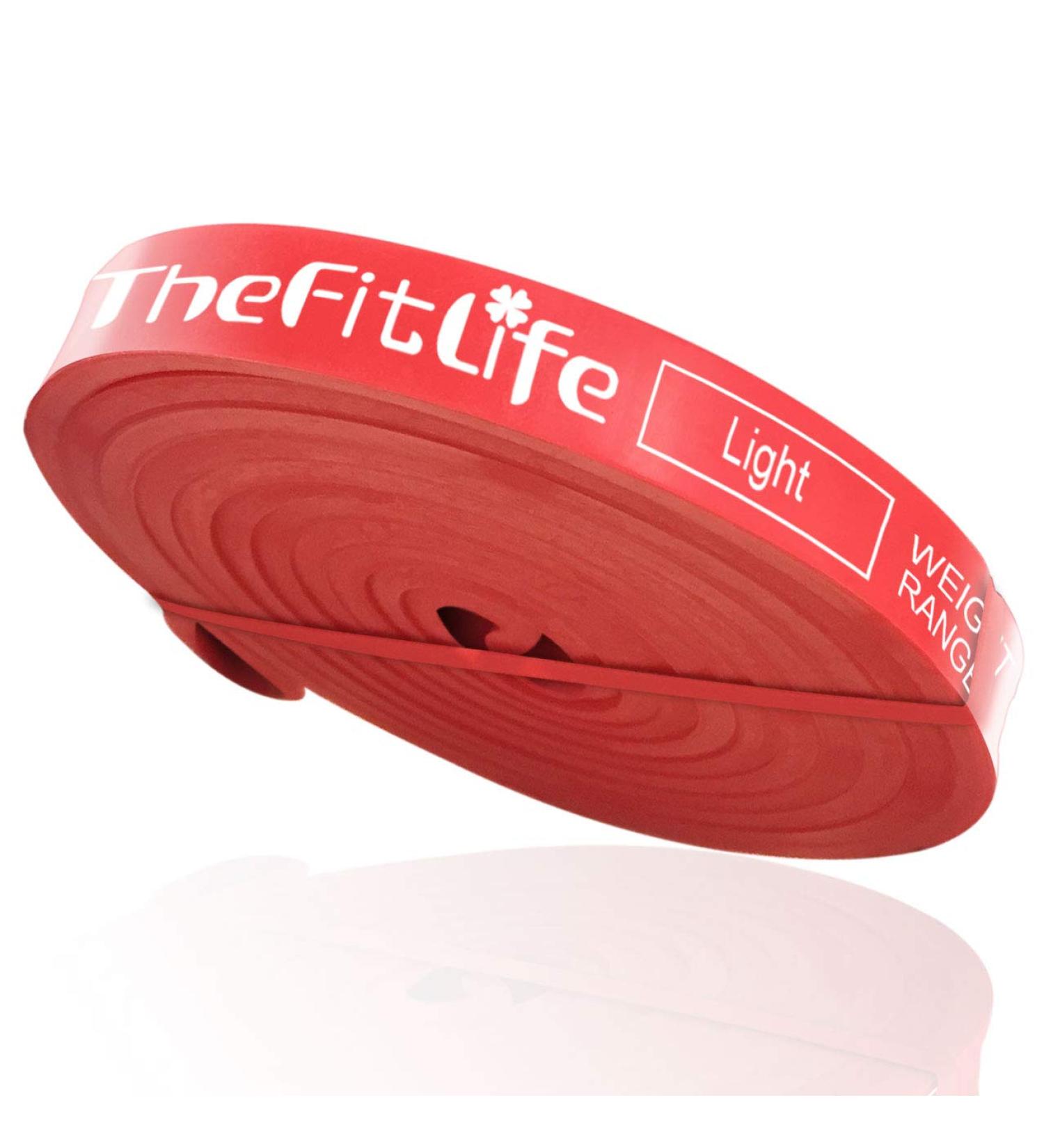 TheFitLife Resistance Pull Up Bands - Long Loop Exercise Bands for Powerlifting & Fitness Training - Red - Buy Online on GoSupps.com