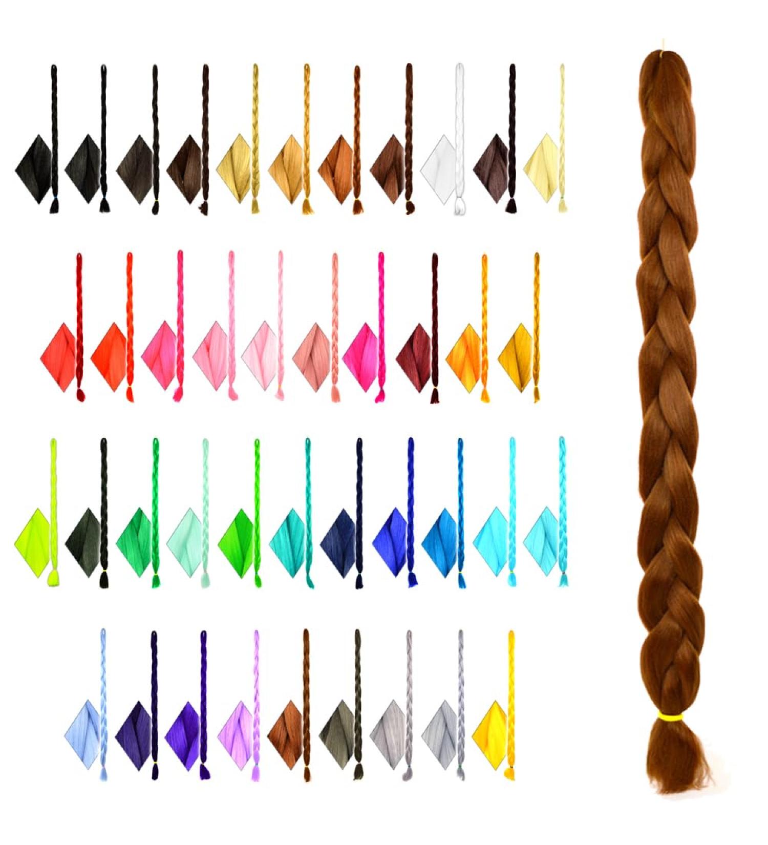 Premium 2m Mybraids Chestnut Brown Artificial Hair Extensions for Rasta Braids Dreads Crochet Twists & Box Braids - Buy Online on GoSupps.com