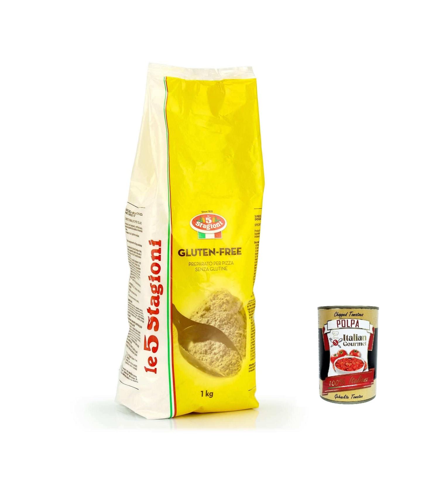 Mulino 5 Seasons Fioreglut Gluten-Free Flour 1 kg + Italian Gourmet Pulp 400 g Set of 3 - Buy Online on GoSupps.com