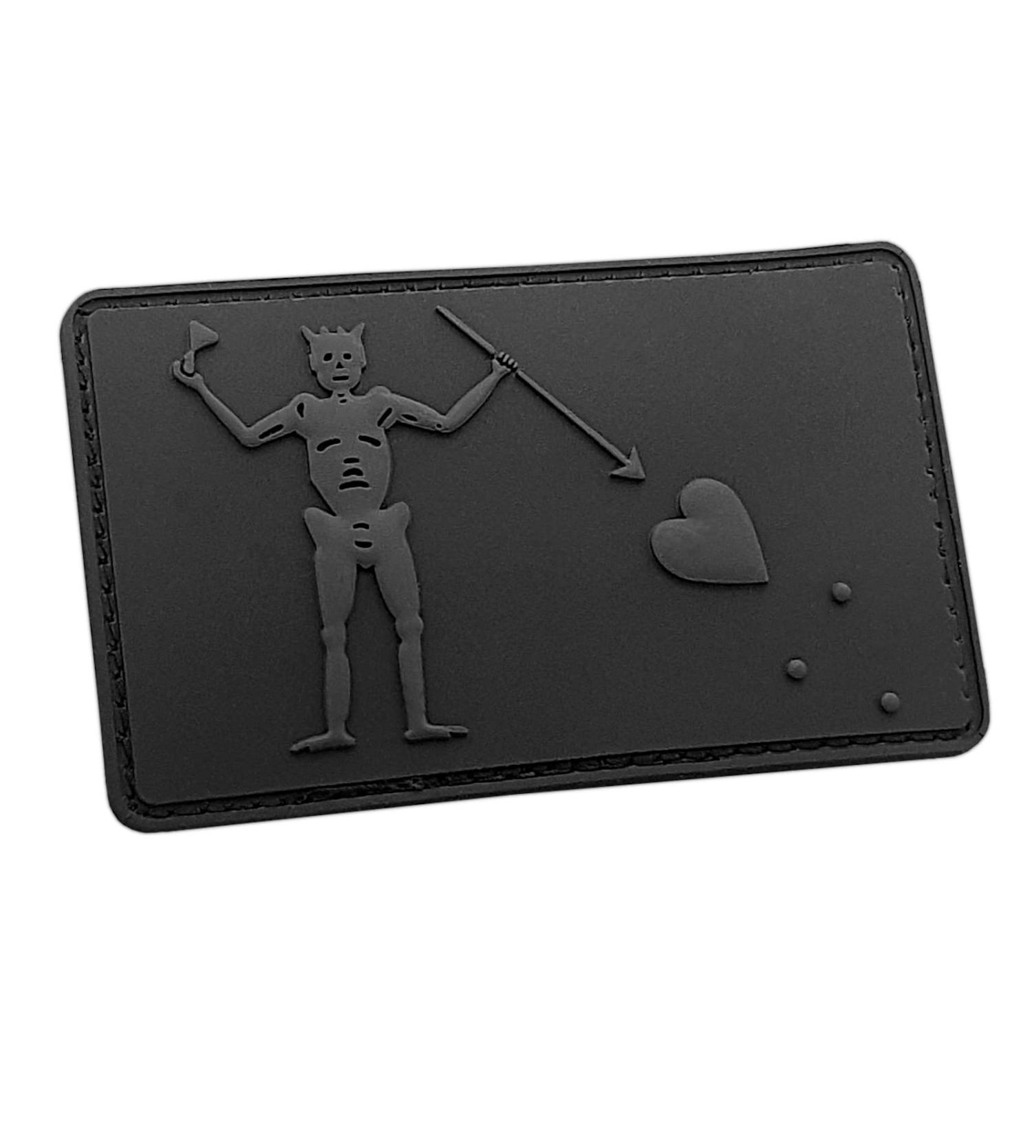 Blackout Blackbeard Pirate DEVGRU US Navy Seals Edward Teach Morale Tactical PVC Rubber Patch