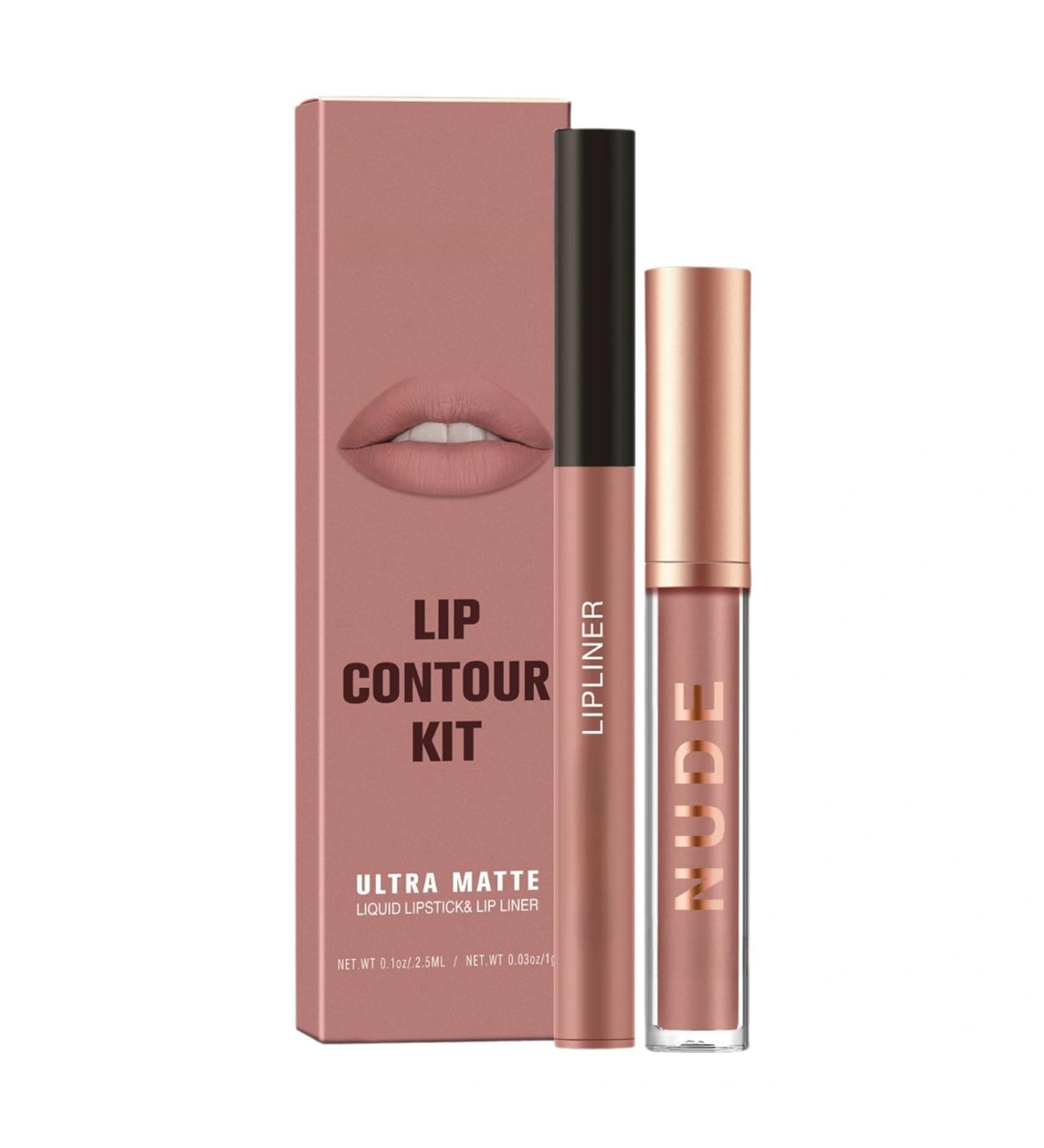 2PCS Mat Velvet Crayon L vres & Rouge L vres Set pour les femmes - Hautement Pigment 3D Hydratant Longue Dur e Imperm able Anti-adh sif Gloss L vres (#11) - Buy Online on GoSupps.com