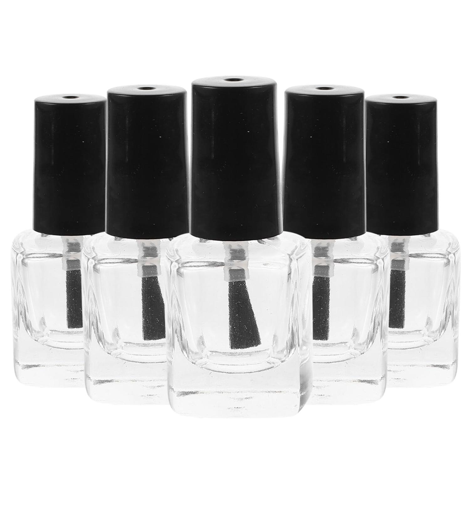Lurrose 5ml Empty Nail Polish Bottle with Brush - Square Shaped | Ideal for DIY Nail Art & Travel - Buy Online on GoSupps.com