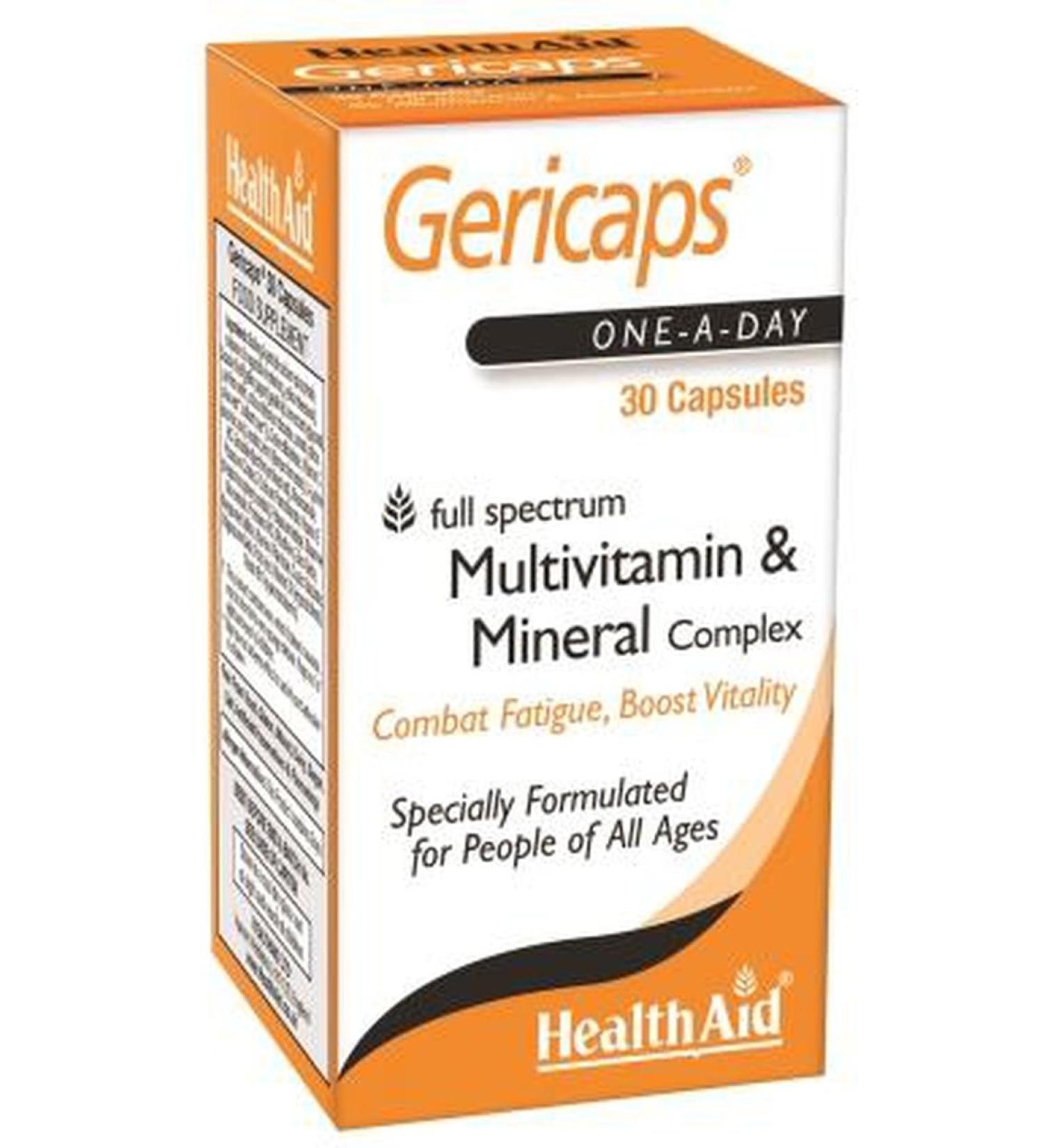 Health Aid Gericaps Multinutriente 30 Caps