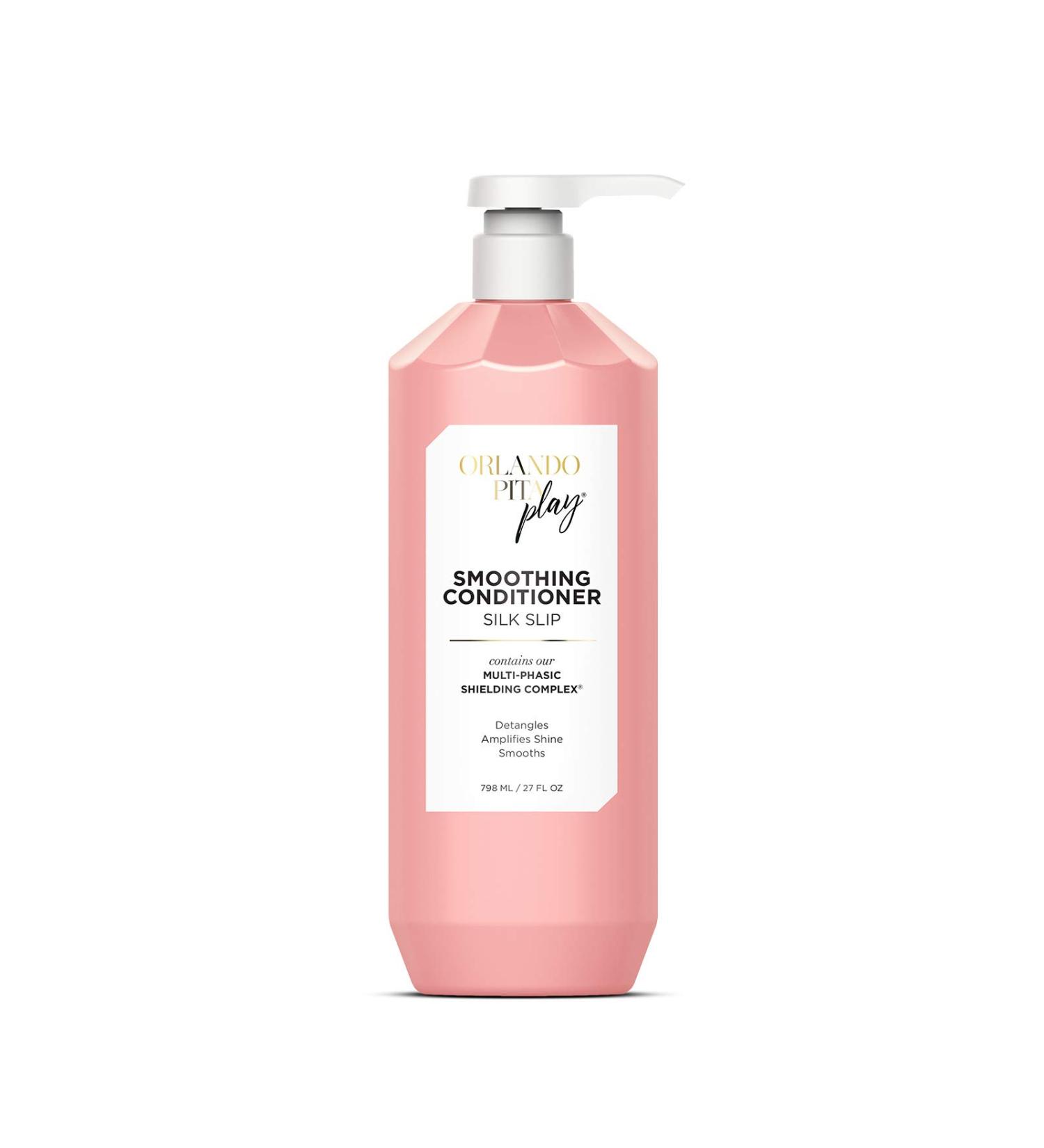ORLANDO PITA PLAY Salon Size Silk Slip Conditioner - Best for Textured Damaged & Color-Treated Hair - 27 Fl. Oz. - Smooths Detangles & Controls Frizz - Buy Online on GoSupps.com