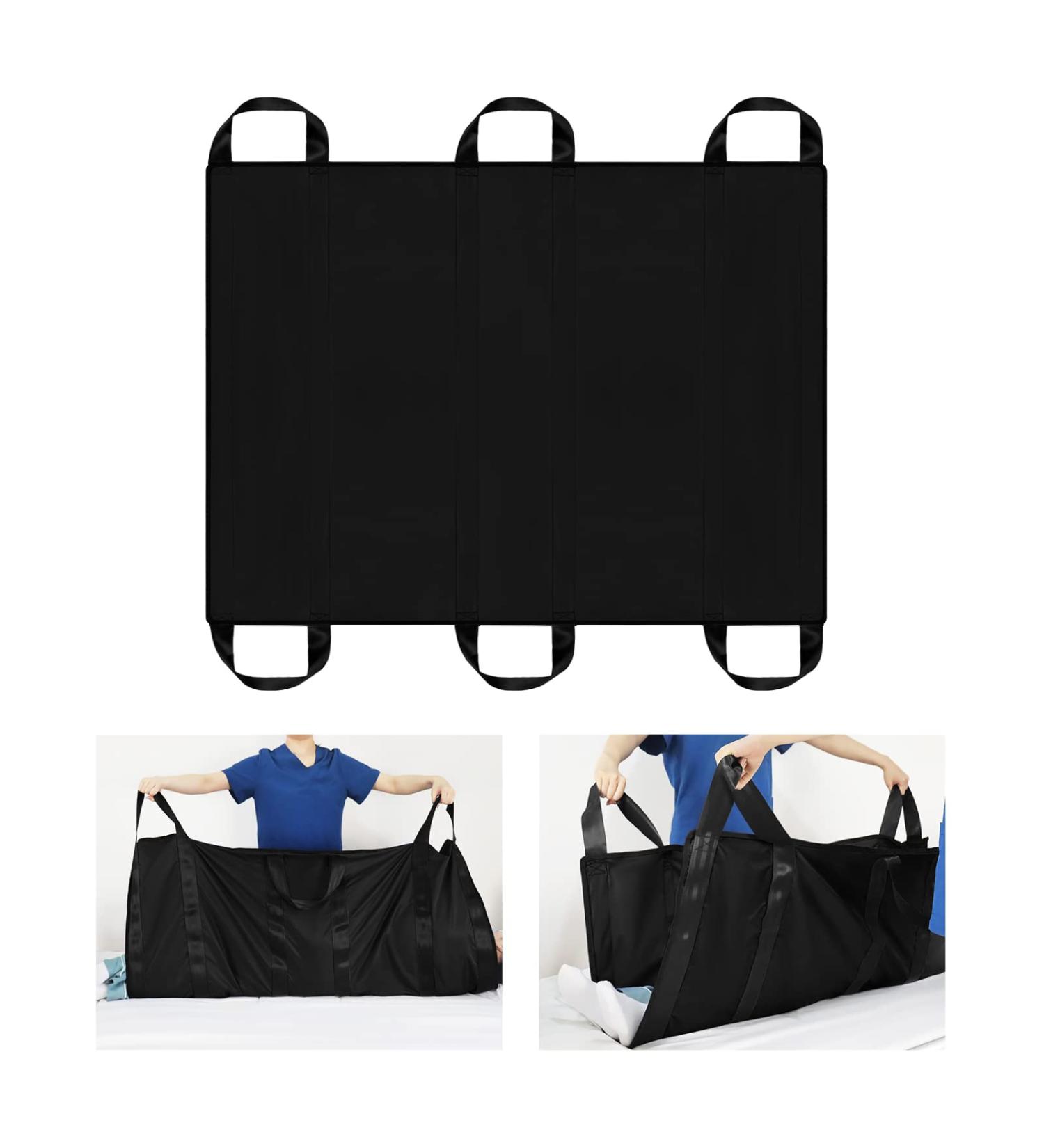 Lotchen Patient Transfer Board - Heavy Duty Positioning Document for Overweight & Elderly Patients | 100x120cm Black - Buy Online on GoSupps.com