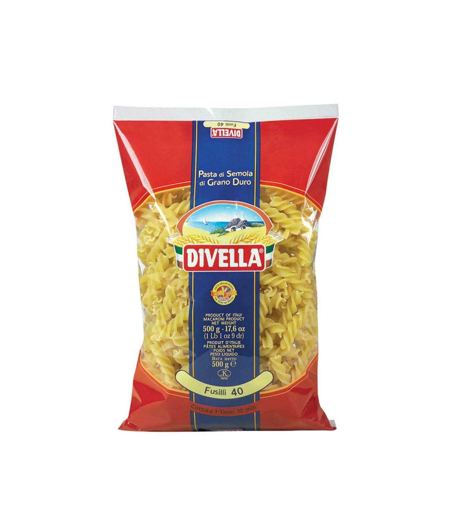 DIVELLA FUSILLI 500 g. (5 boxes of 500 g)