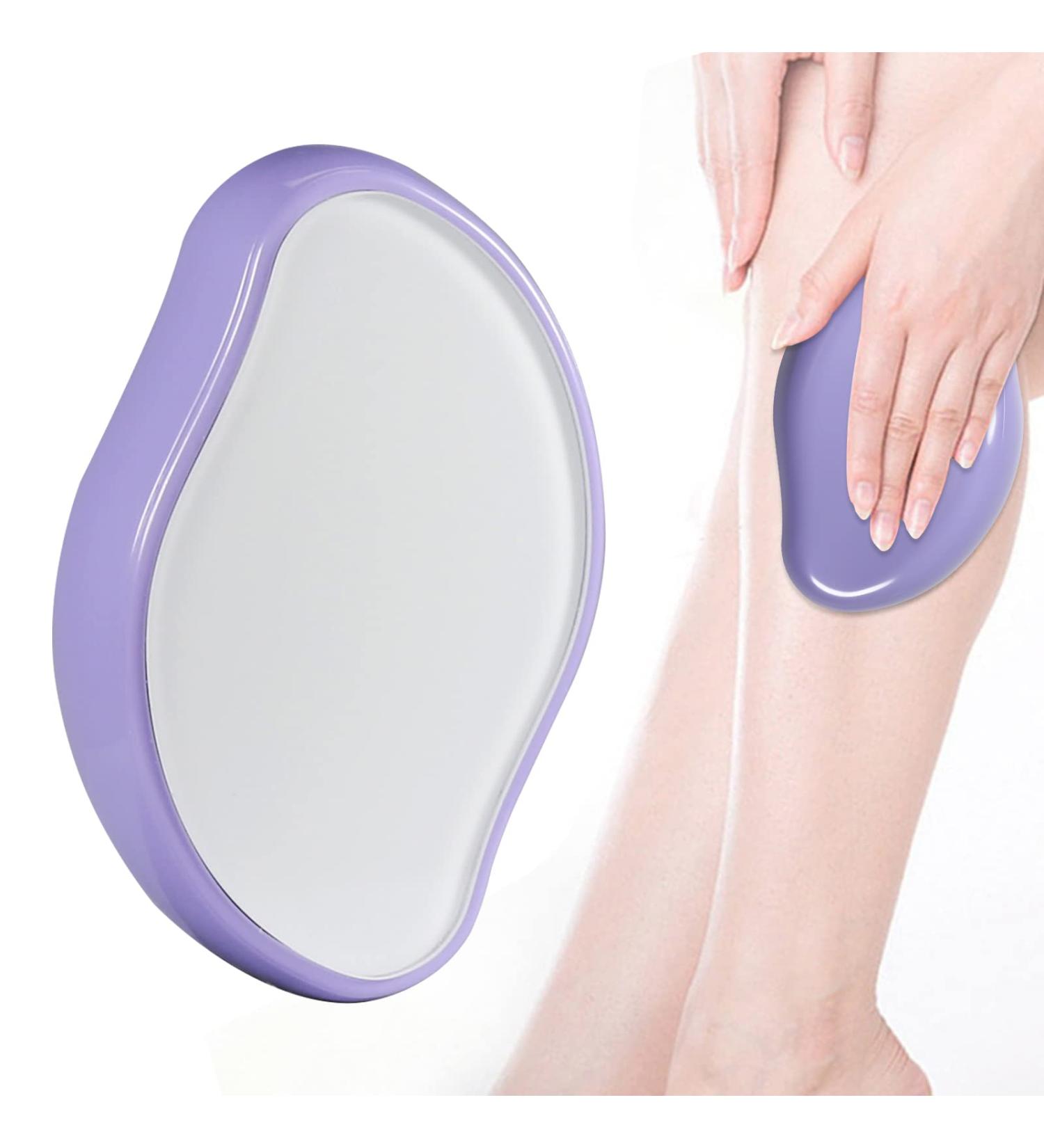 Crystal Hair Eraser - Reusable Painless Hair Removal Tool for Women and Men - Fast & Easy - Purple - Buy Online on GoSupps.com