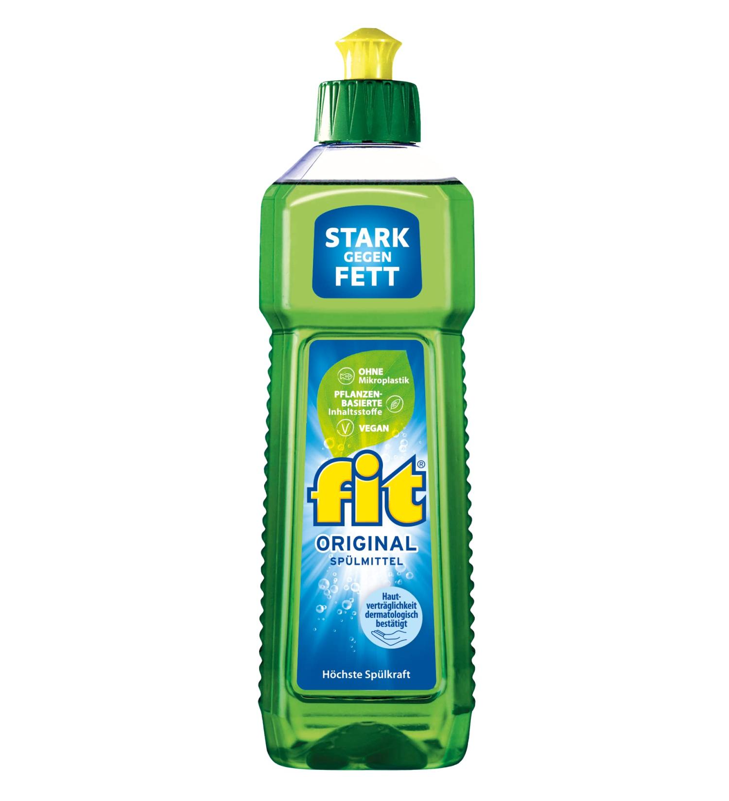 Buy Fit Original Dishwashing Detergent Liquid 500ml - Biodegradable Vegan Eco-Friendly with High Rinsing Power - Buy Online on GoSupps.com