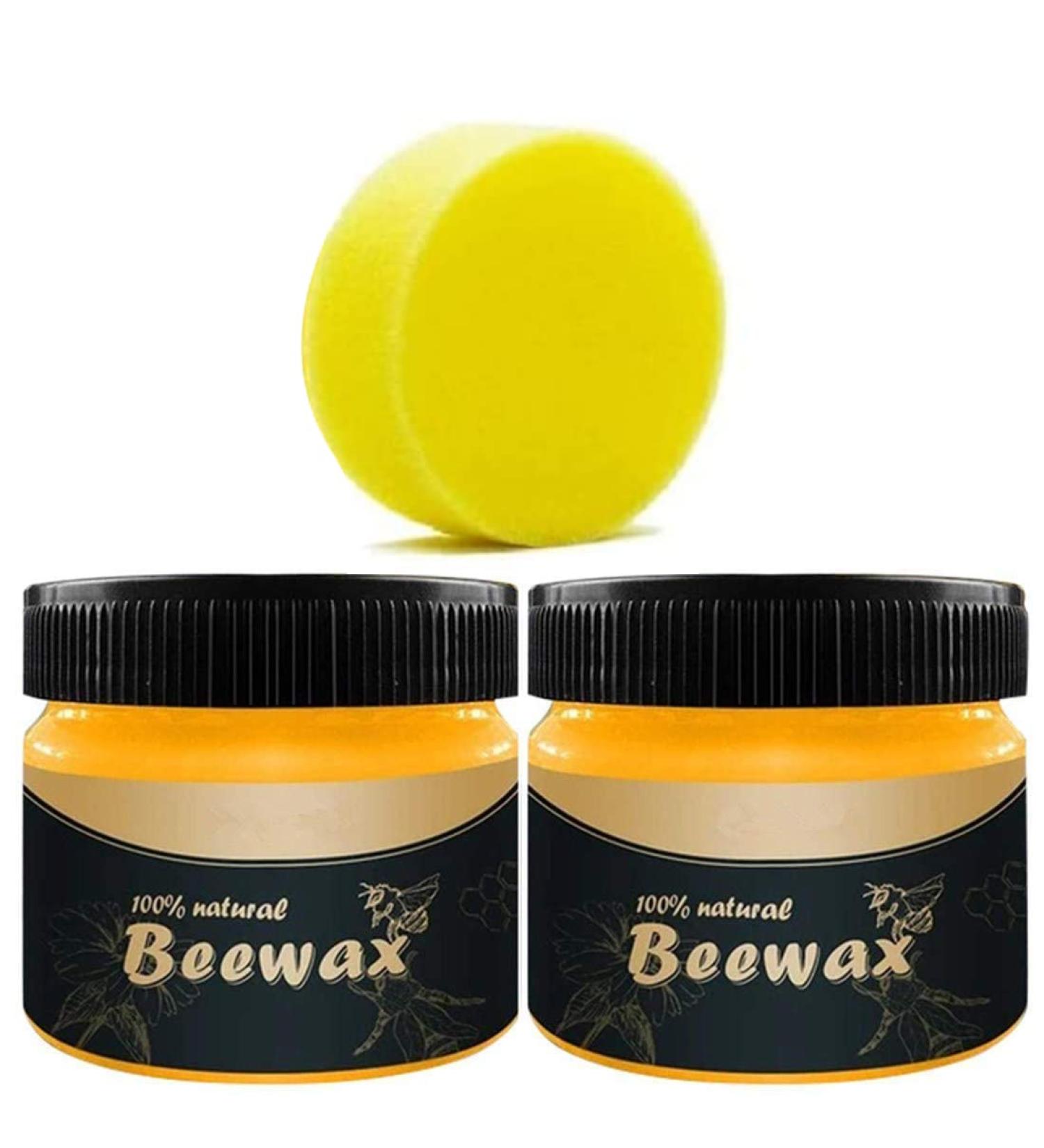 Premium Wood Seasoning Beeswax - 2 Pack Natural Polish for Furniture Floors Tables & Cabinets - Buy Online on GoSupps.com