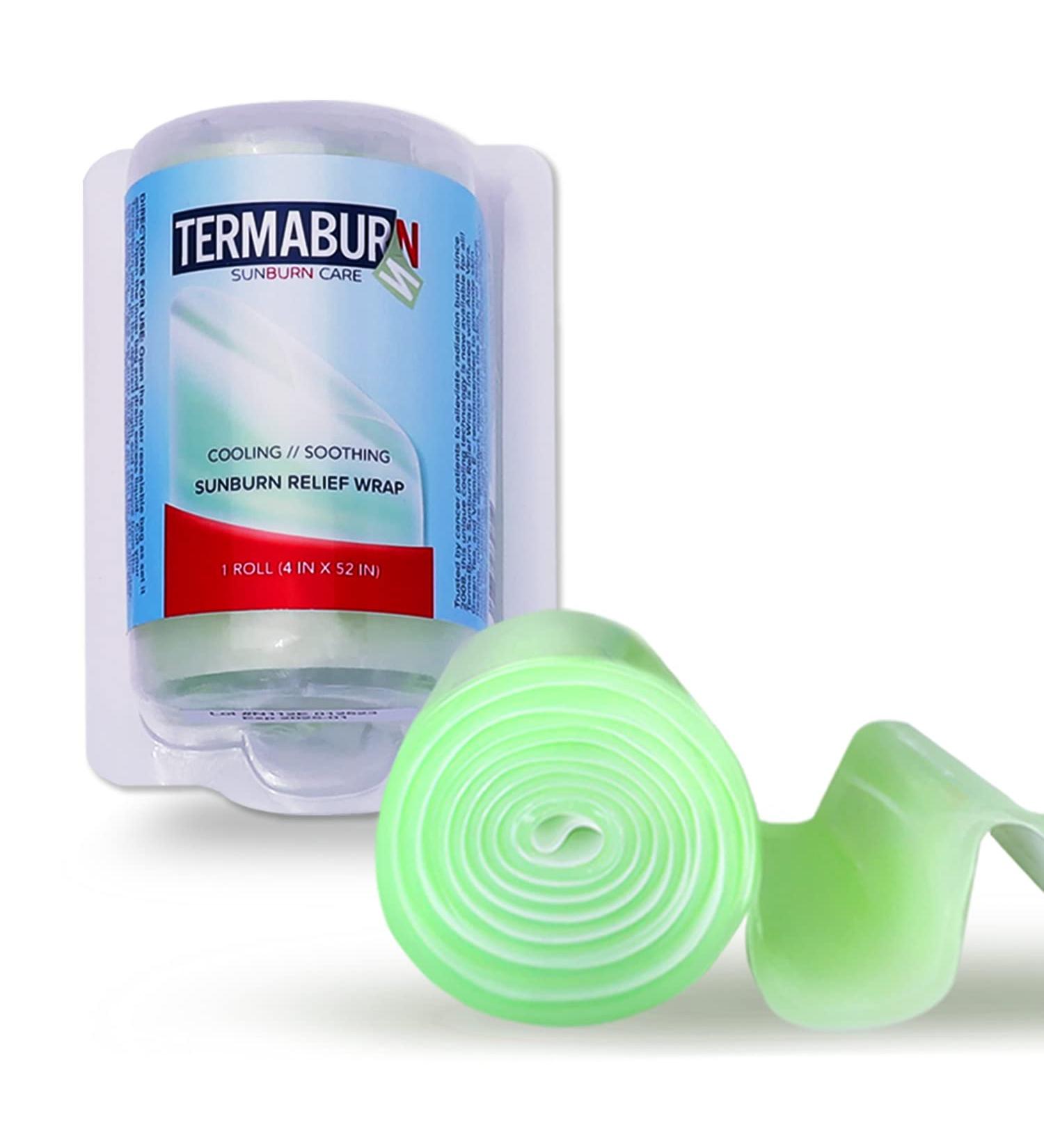 TermaBurn Aloe Wrap: Organic After Sun Treatment for Sunburn Relief | Made in USA with 100% Certified Aloe - Buy Online on GoSupps.com