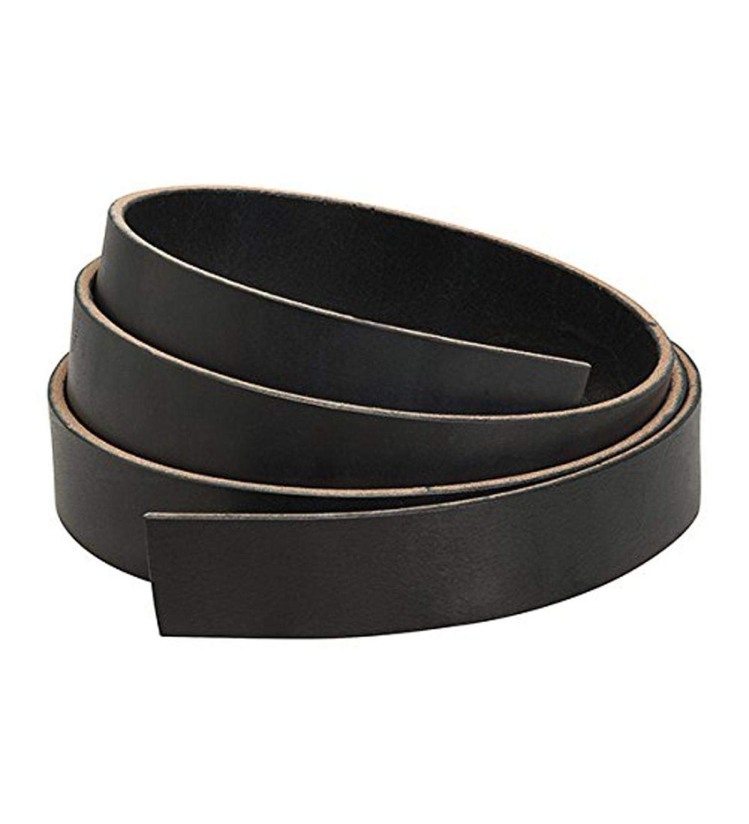 Weaver Leather Plain Belt Blank Black, 1 1/2"
