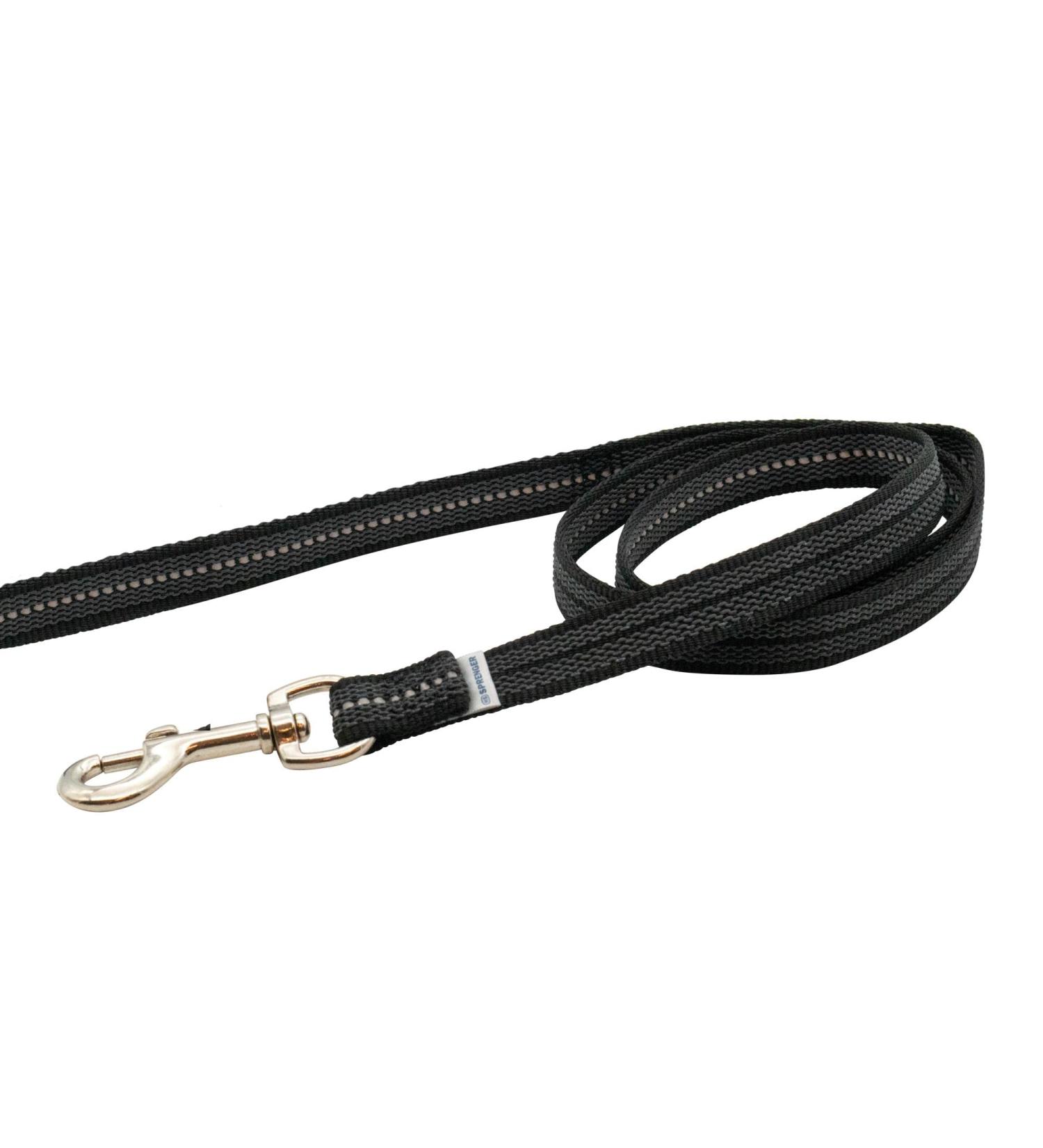 Rubberized Black Dog Leash Without Hand Loop - 100 cm (1m) | Durable & Stylish | International Shipping Available - Buy Online on GoSupps.com