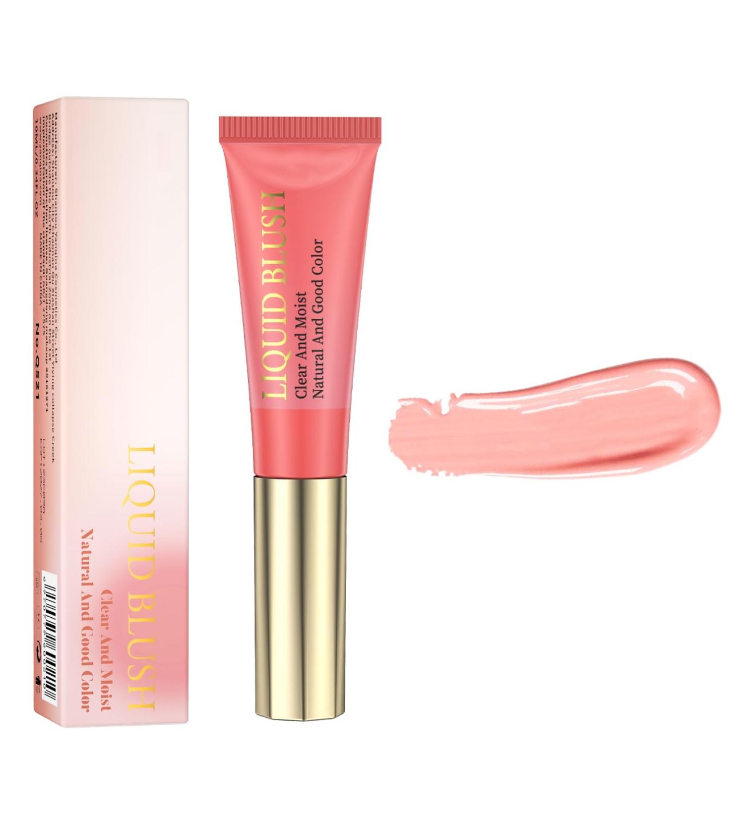 PICKX Pink Powder Blusher Liquid Beauty Stick Soft and Durable Shiny Velvet Texture Easy to Mix Soft Powder Blusher Makeup Durable and Soft Natural Dew (01# One Size) 01# 1 g (Pack of 1) - Buy Online on GoSupps.com
