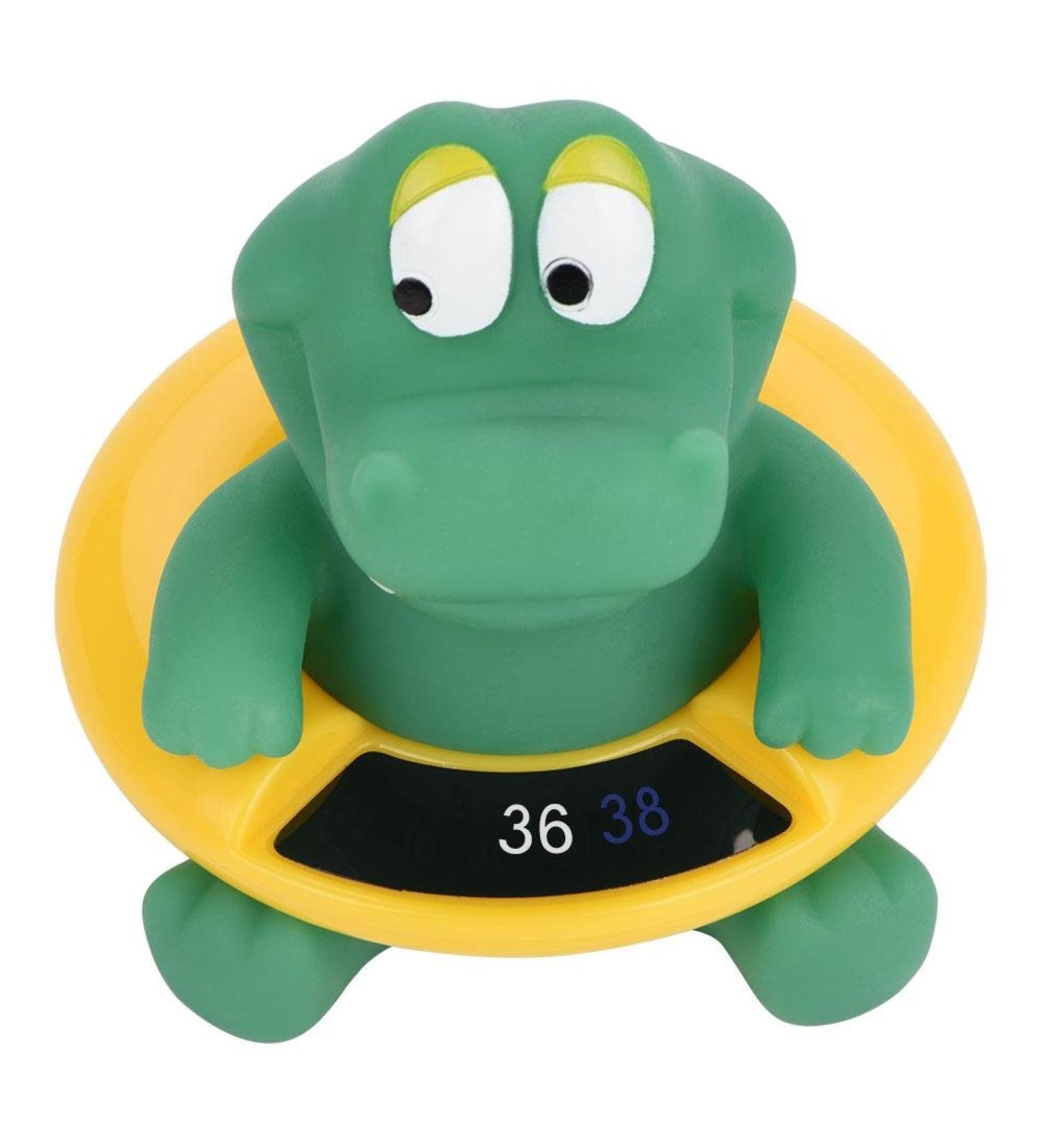 Water Temperature Compact Floatable Infant Bath Thermometer LED Display Baby Time Thermometer Bath Tub for Baby(Green Crocodile) - Buy Online on GoSupps.com