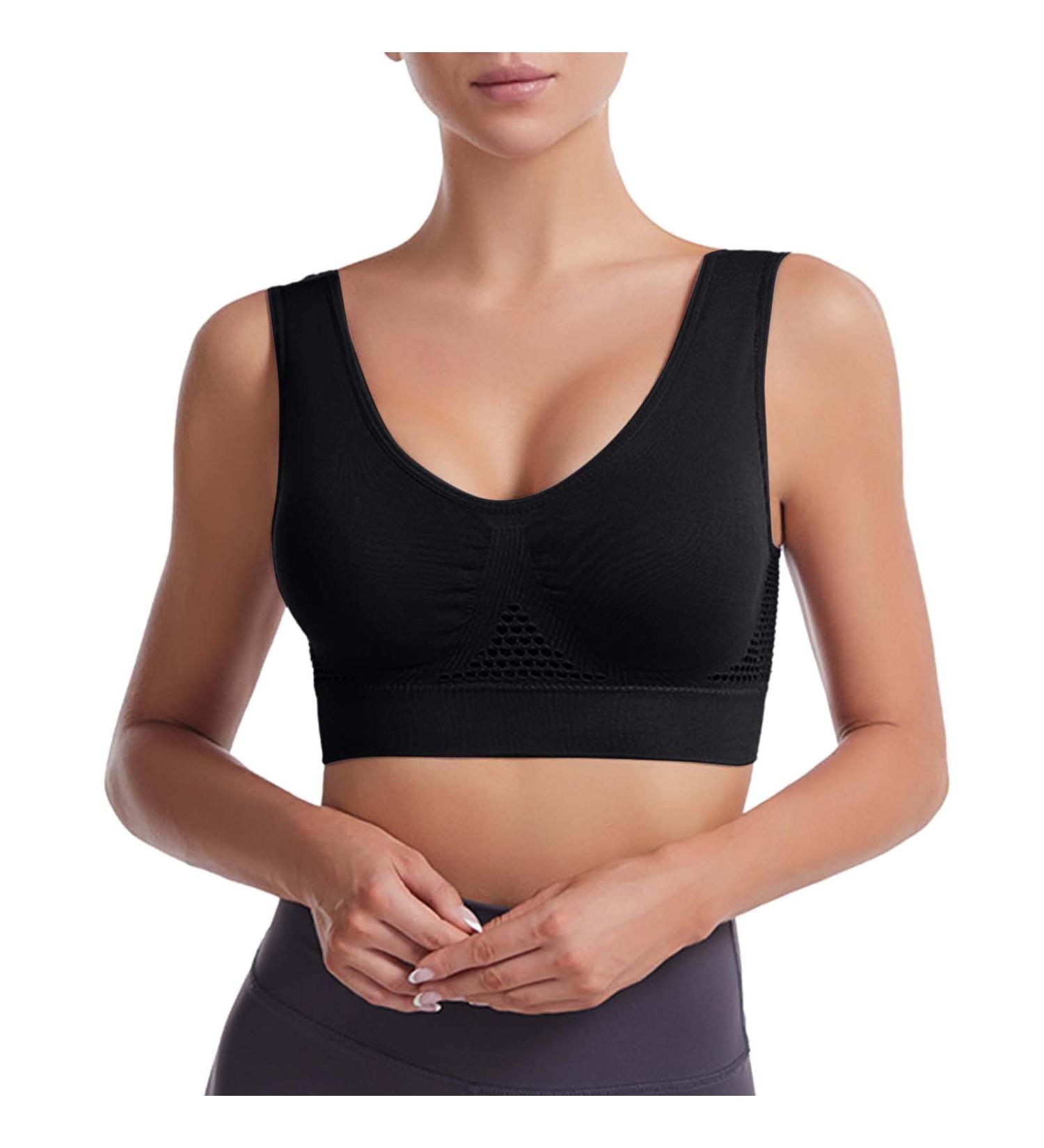 Shop Huyydza Wireless Sports Bra for Women - Comfortable & Stylish Activewear | Ideal for Swimming & Sports - Buy Online on GoSupps.com
