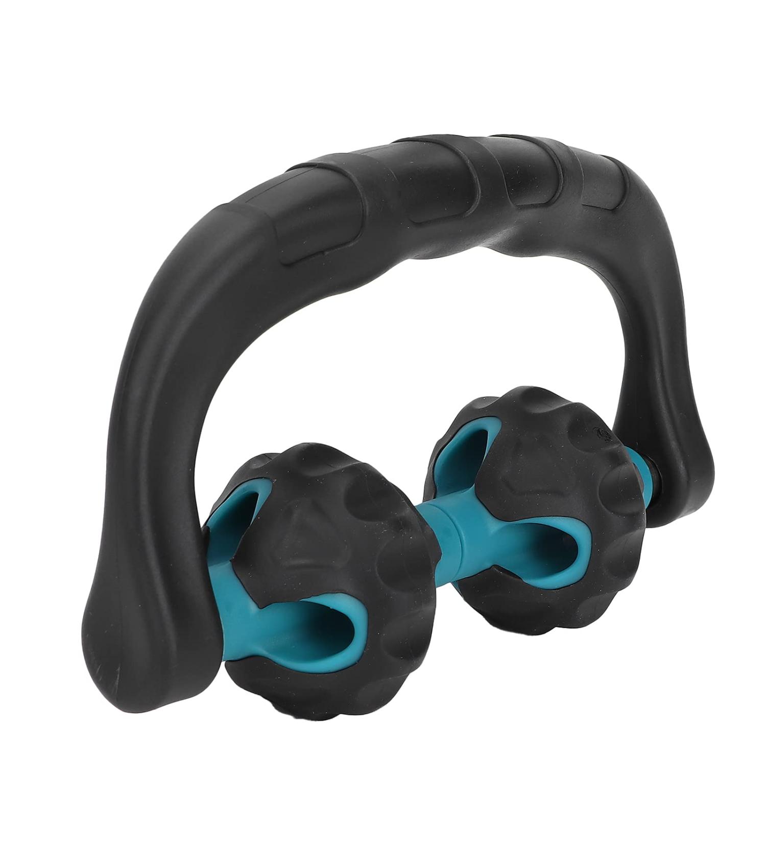 Verdant Touch Handheld Massage Roller - Deep Tissue Trigger Point Muscle Massager for Body & Legs - Green | International Shipping Available - Buy Online on GoSupps.com