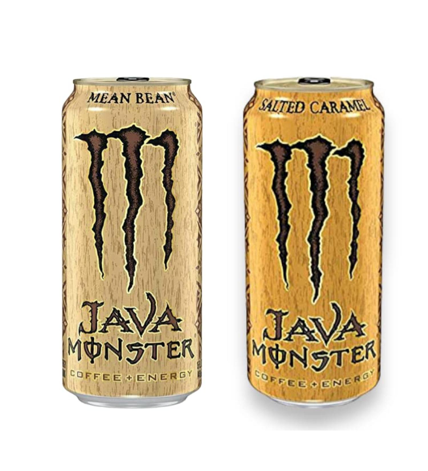  Bier Monster Energy Java Mix - 12 x Salted Caramel & 12 x Mean Bean + Energy Coffee 443ml - Buy Online on GoSupps.com