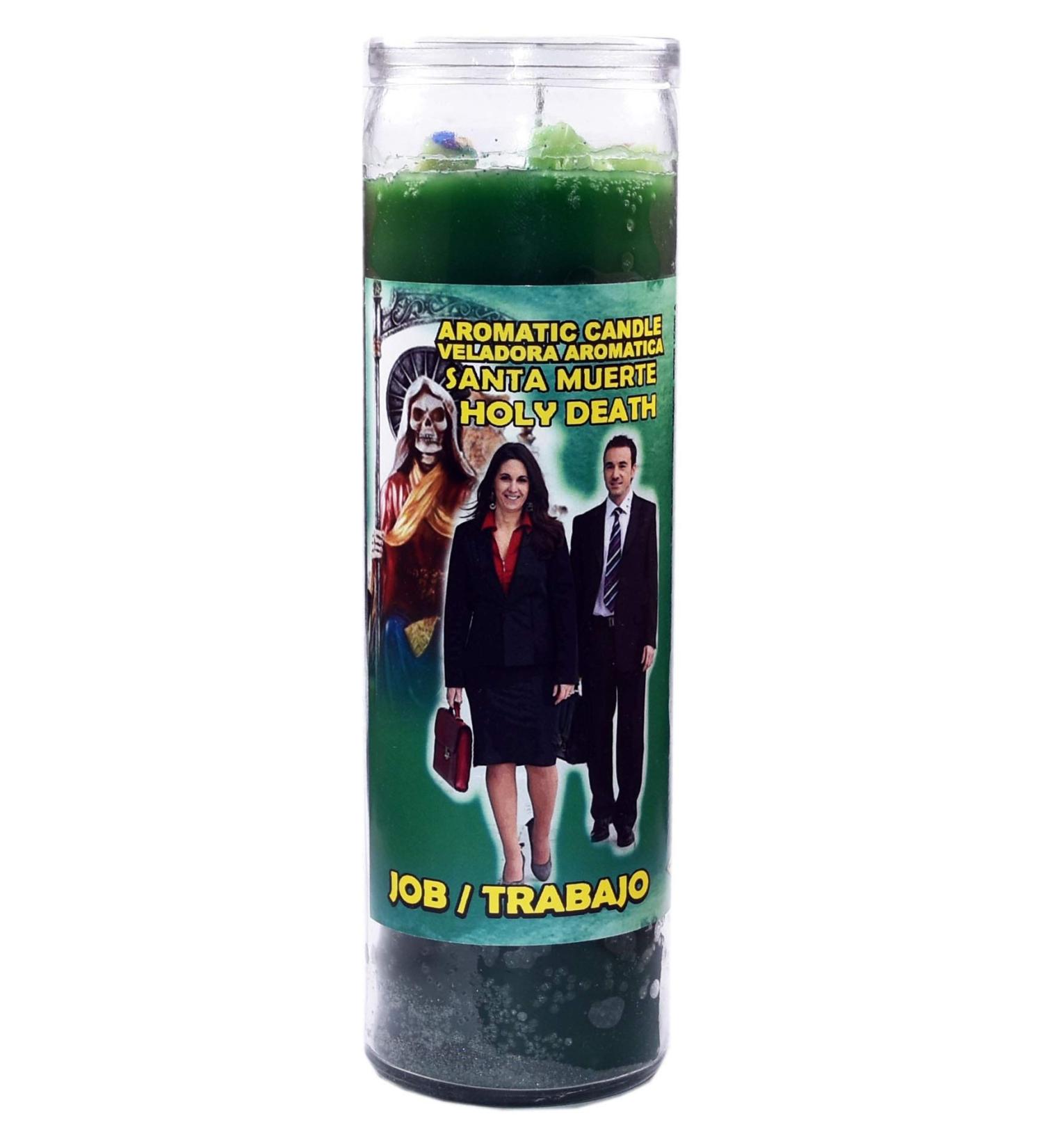 1 Piece Candles Cocktail HOLY Death Job- Santa Muerte Trabajo #49816