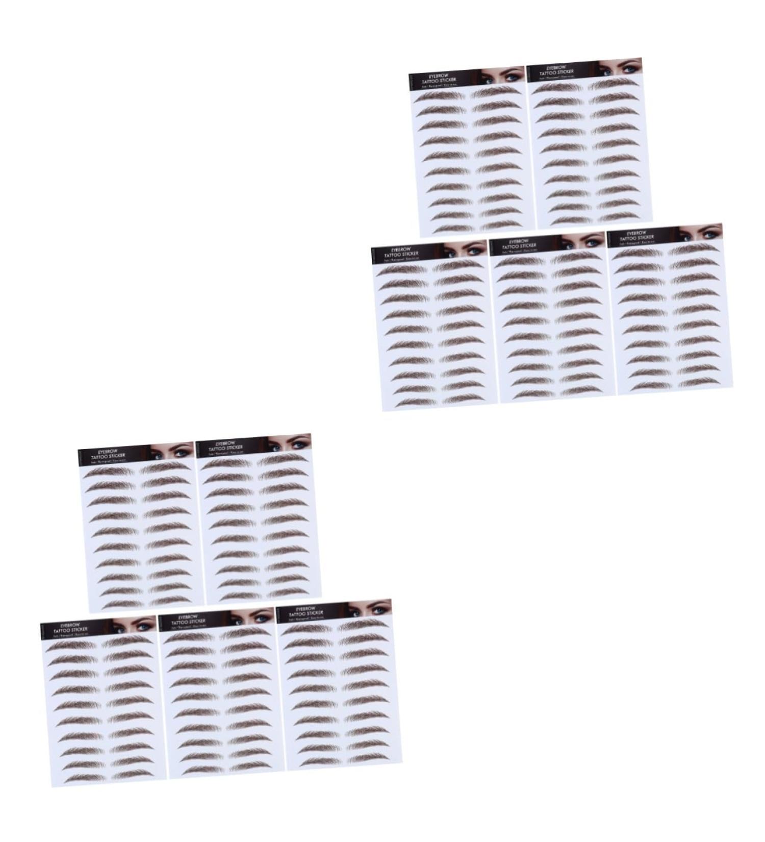 Beavorty 10 Pcs Eyebrow Stickers Eyebrow Transfer Tattoos Hair-like Eyebrows Stickers 6d Eyebrow Trimming - Buy Online on GoSupps.com