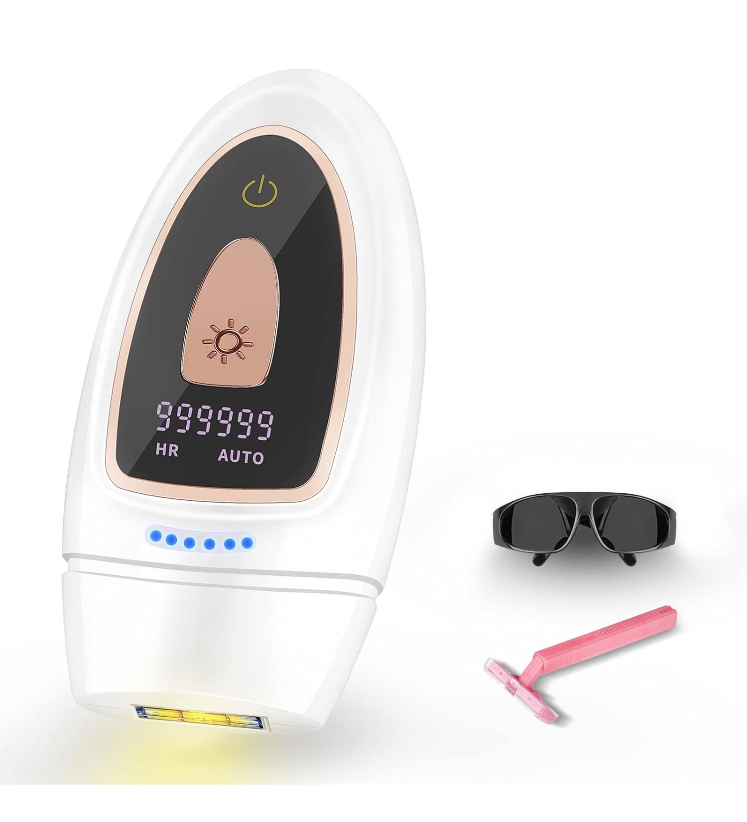 IPL Laser Hair Removal Device for Women - 999,999 Flashes, At-Home Permanent & Painless Hair Removal for Armpits, Bikini Line, Upper Lip, Legs, Arms - Corded - Buy Online on GoSupps.com