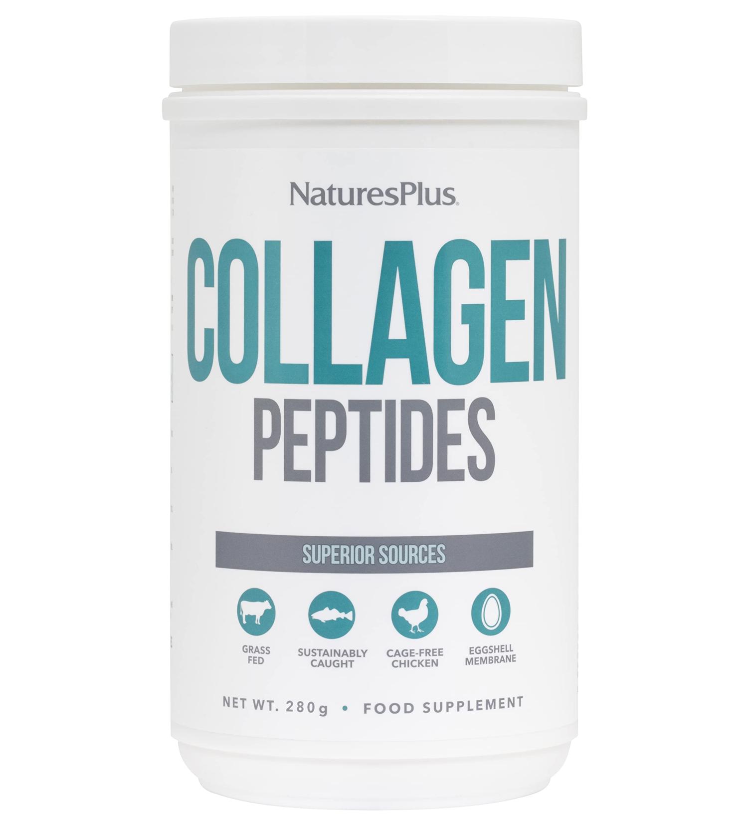 Nature's Plus Collagen Peptides 0.65 lb - Premium Hydrolyzed Protein Supplement for Skin & Joint Health - Buy Online on GoSupps.com