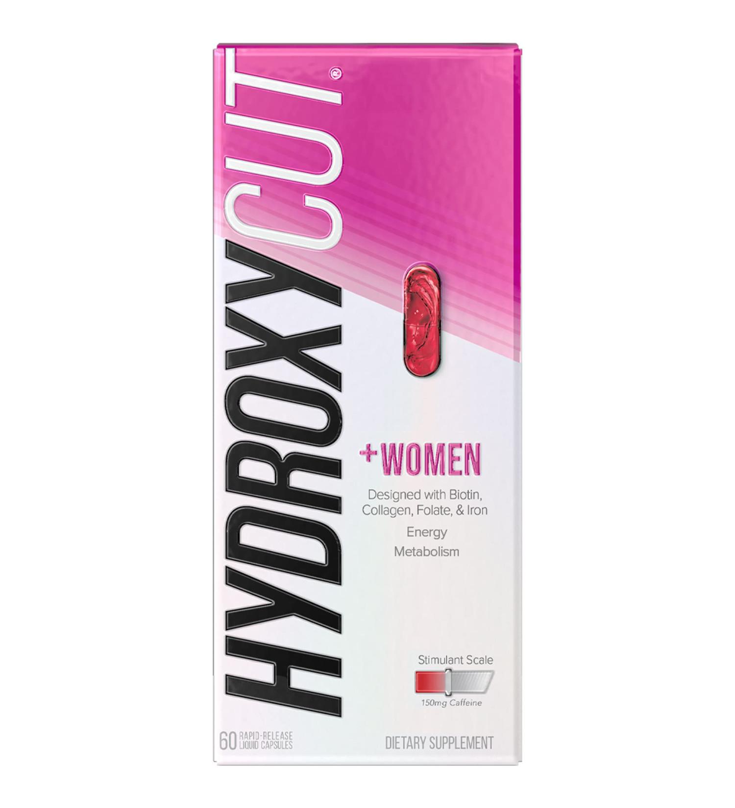 Hydroxycut Women Pills with Biotin, Collagen & Iron - 60 Count Pack | Hair, Nails, Skin Vitamins & Energy Supplement - Buy Online on GoSupps.com