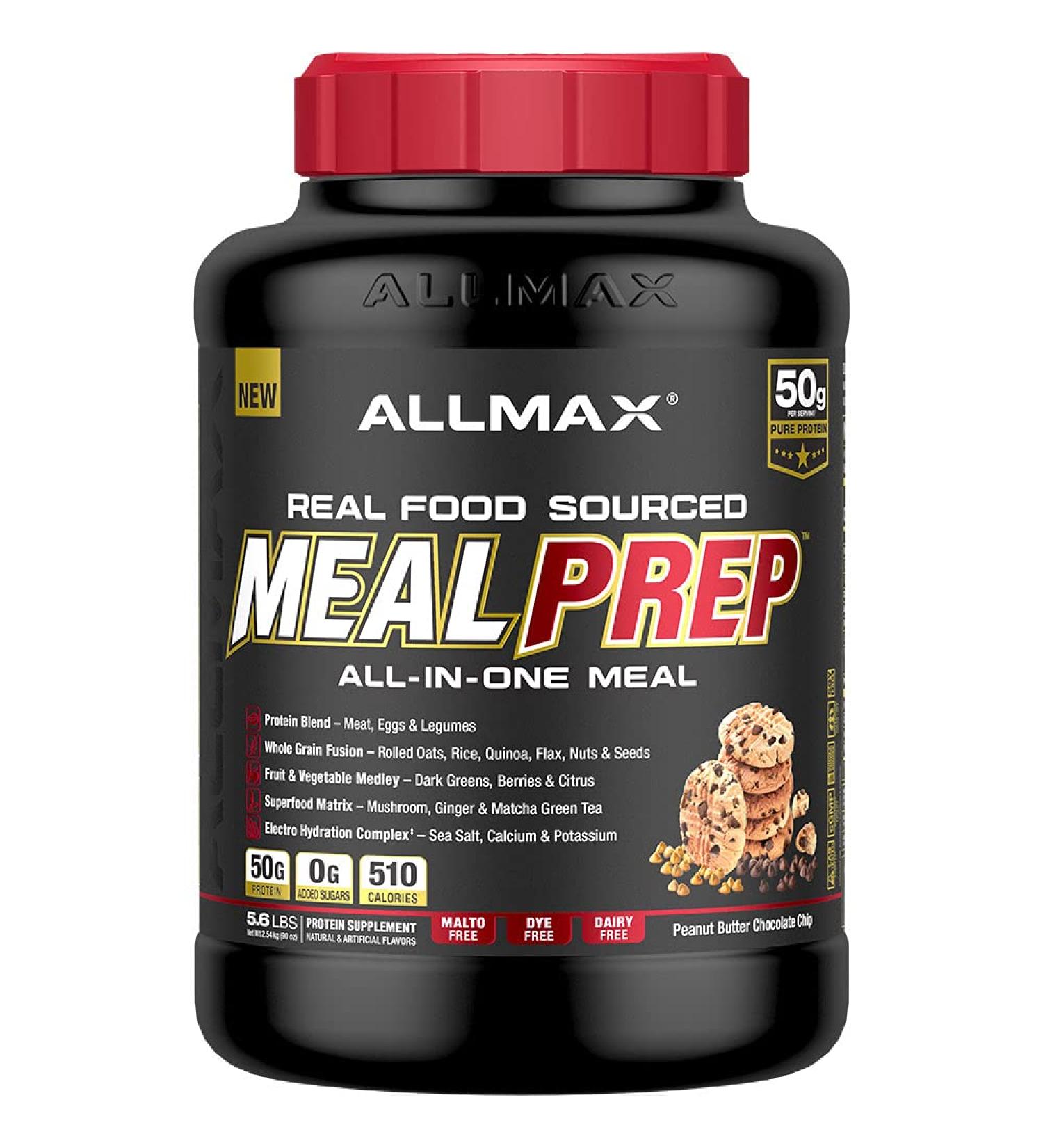 Meal Prep 20 Servings 5.6 lb Peanut Butter Chocolate Chip All-in-One Meal - Buy Online on GoSupps.com