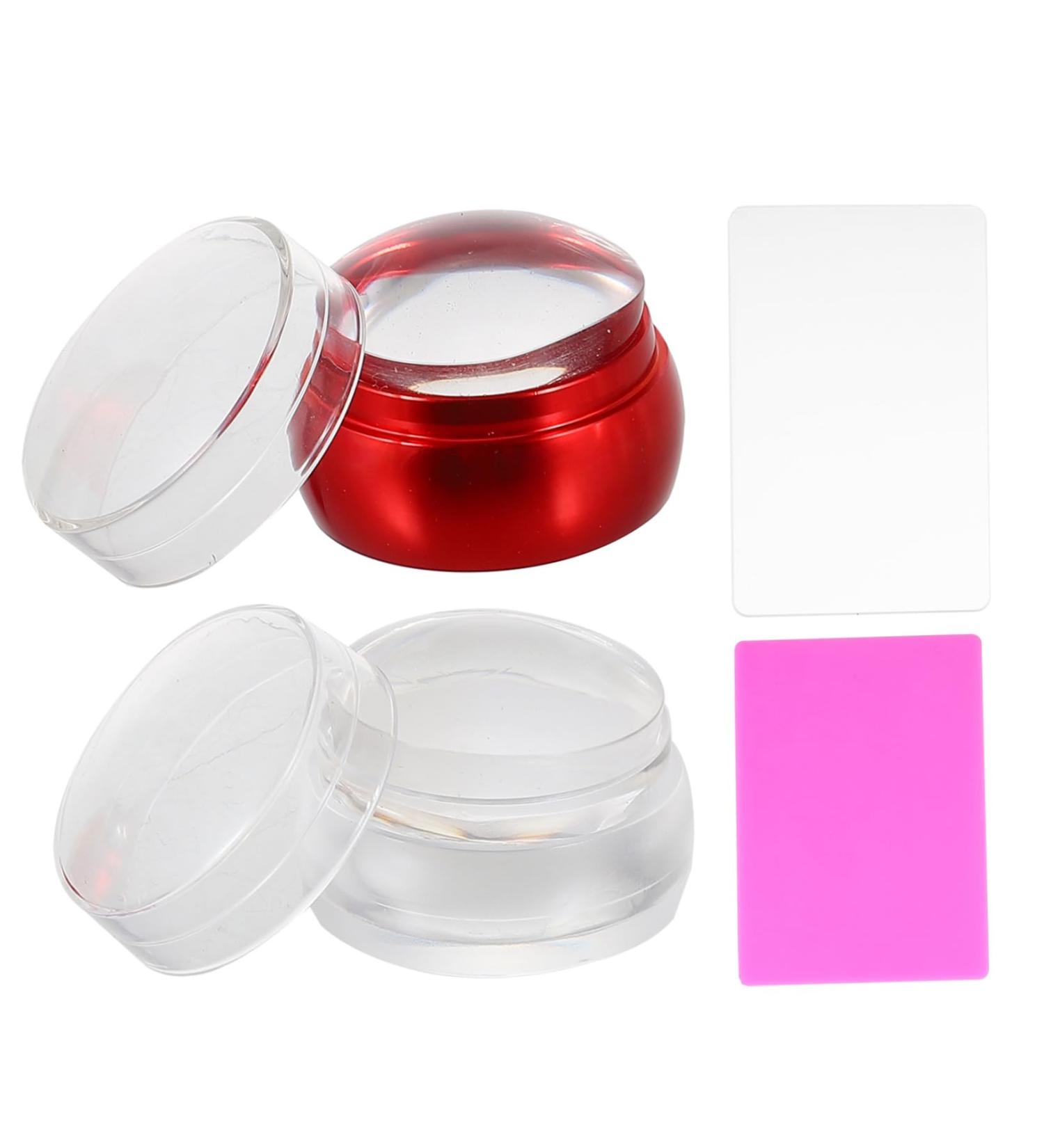 Beaupretty 2 Sets Manicure tools abs nail tools nail polish Nail Art Stamper tool manicure silicone beauty products aluminum nail nail art tools nail plate Nail Art Board seal die - Buy Online on GoSupps.com