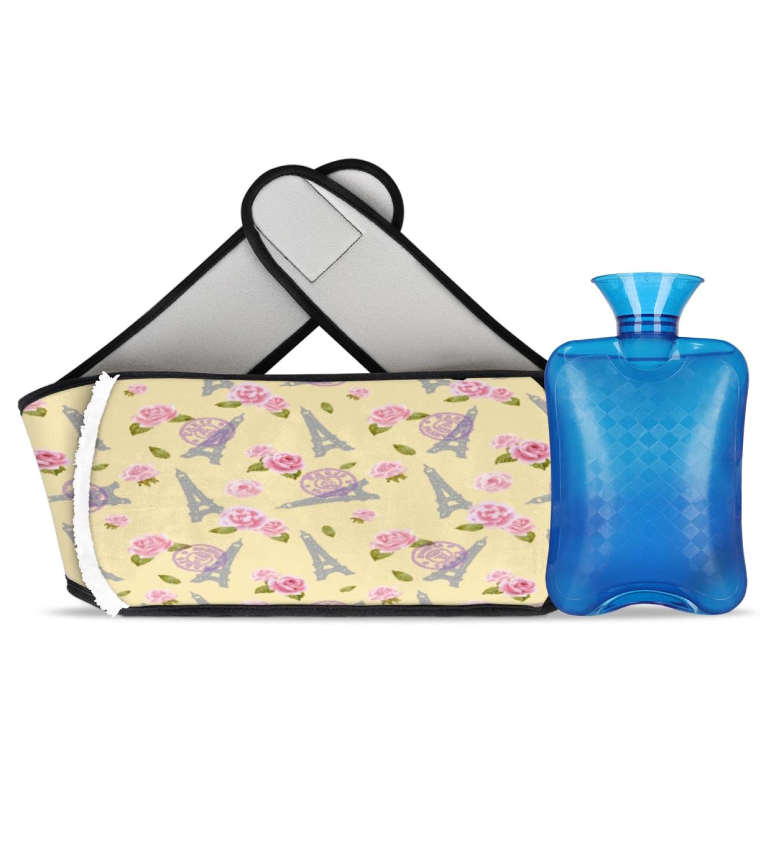 Romantic Funny Design Hot Water Bottle with Soft Cover - Perfect for Warmth Anywhere: Neck Shoulders Legs & Back - Buy Online on GoSupps.com