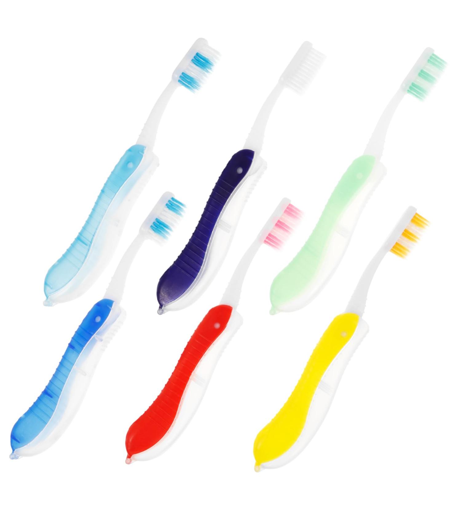 Buy Gatuida 6th Collapsible Portable Toothbrush - Perfect for Camping Hiking & Travel | Compact Plastic Storage - Buy Online on GoSupps.com