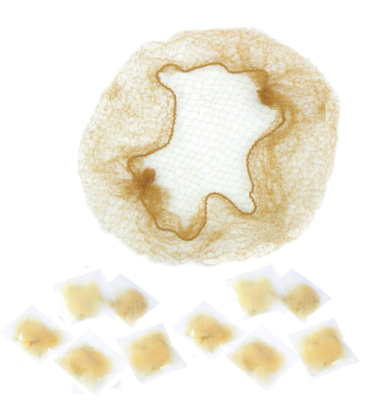 Bezavea 30Pcs Invisible Hair Nets for Girls & Women - Gold Ballet Bun Net for Dance, Catering, and Nursing - Buy Online on GoSupps.com