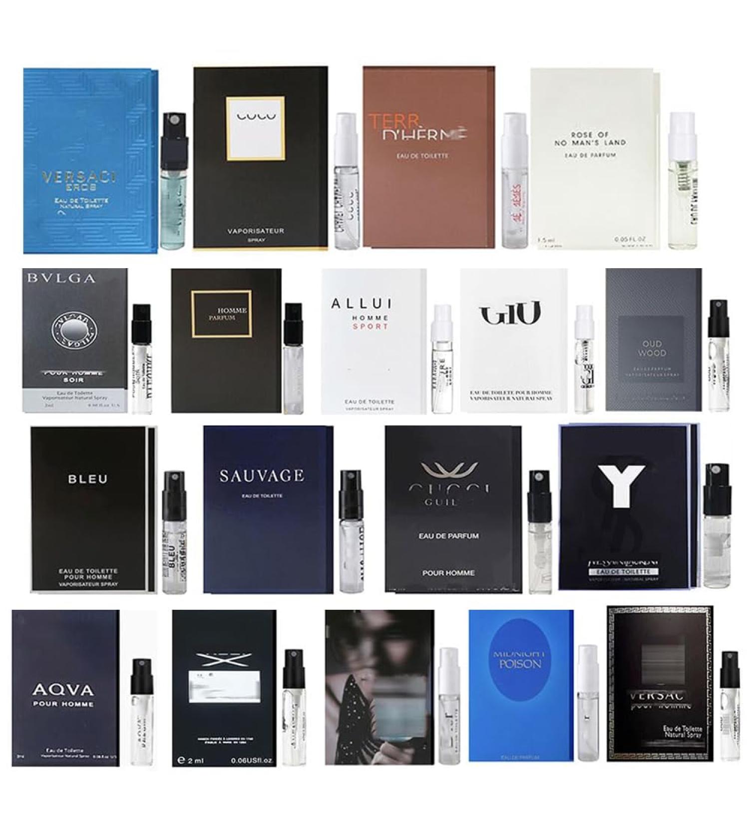 Men's Fragrance Brands Designer Perfume High End Cologne for Men Samples Set (18Samples) 0.06 Fl Oz (Pack of 18) - Buy Online on GoSupps.com
