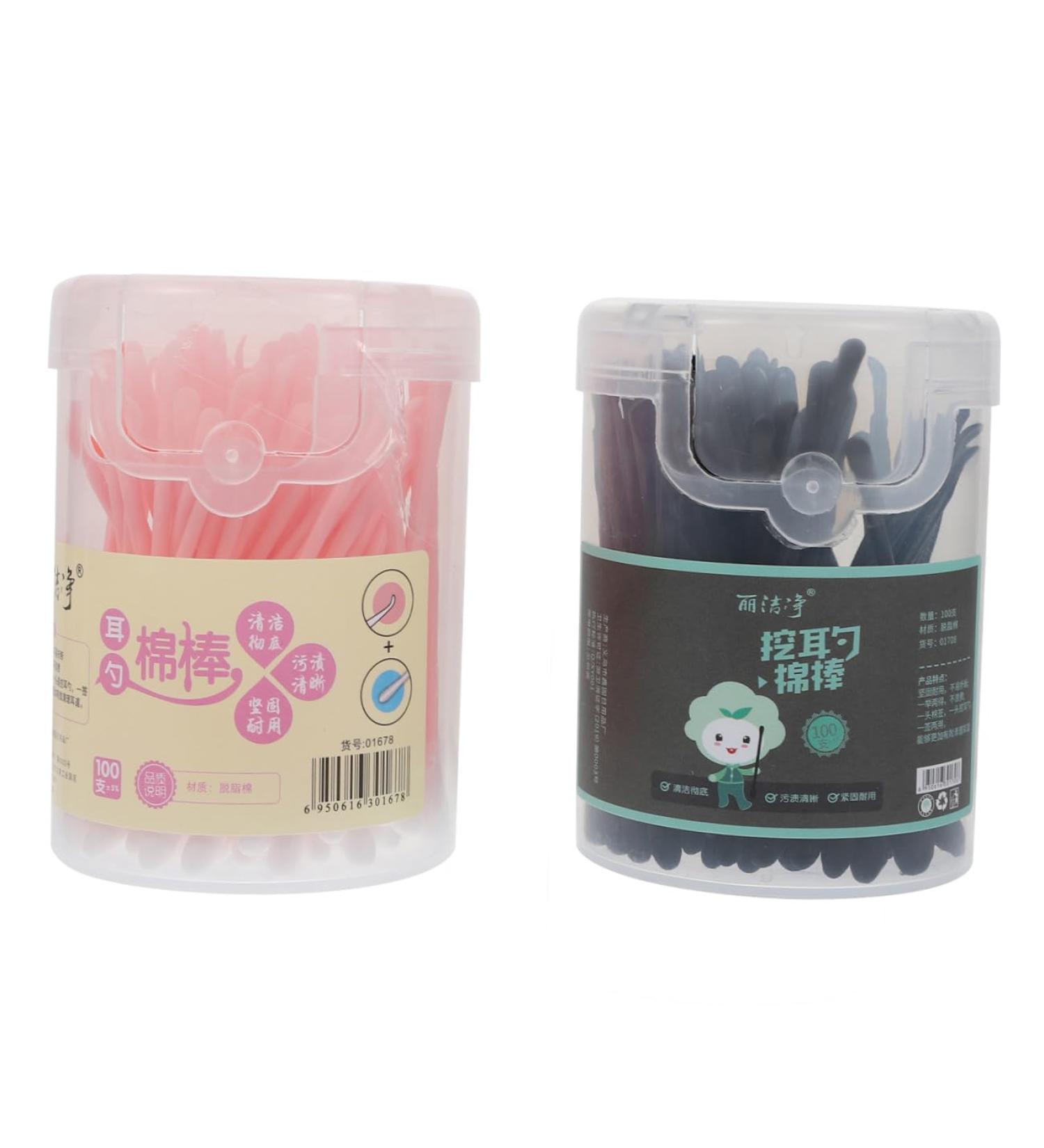 ORFOFE 200pcs Dual- Cotton Swabs for Ear Wax Removal Soft and Ergonomic Ear Cleaning Tools for Home Use Random Style - Buy Online on GoSupps.com