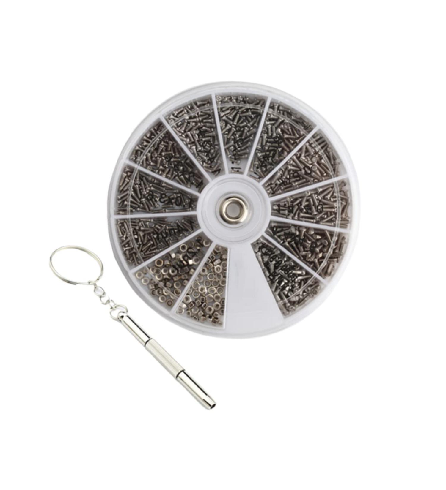 Healeeved Glasses Repair Set Metal Screw Accessories for Eyewear & Sunglasses 8x8cm Toolbox - Buy Online on GoSupps.com