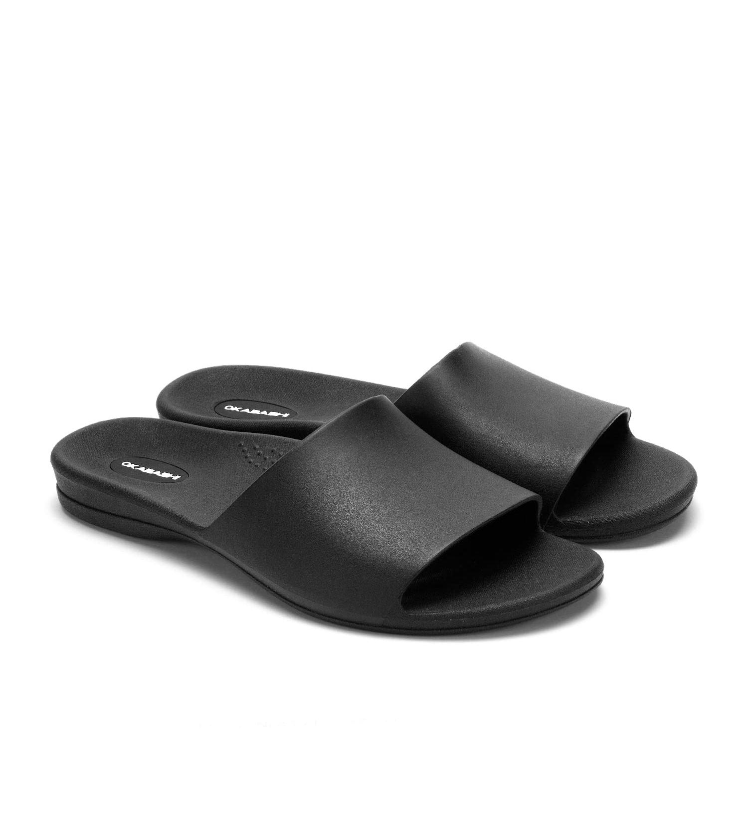 OKABASHI Women's Cruise Slide Sandal | Arch Support & Waterproof | Made in USA | Size 11 Black - Buy Online on GoSupps.com