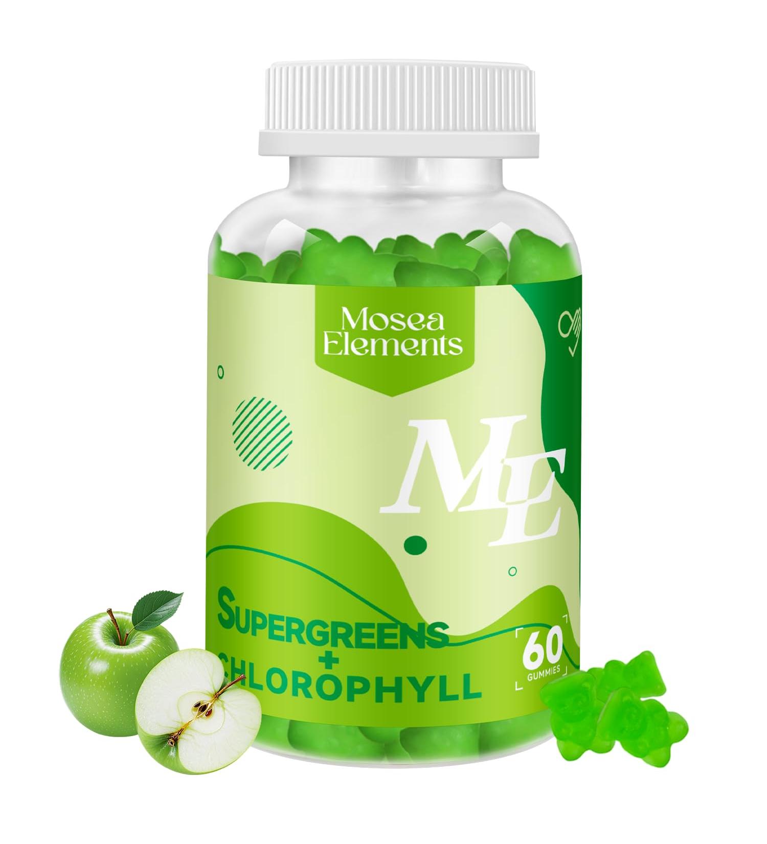 Chlorophyll Gummies Essential Vitamins and Minerals - Plant-Based Vegan Gluten Free & Gelatin Free Natural Antioxidant Energy Boost Immune Support 60 Vegan Organic Gummies (60 Count Pack of 1) 60 Count (Pack of 1) - Buy Online on GoSupps.com