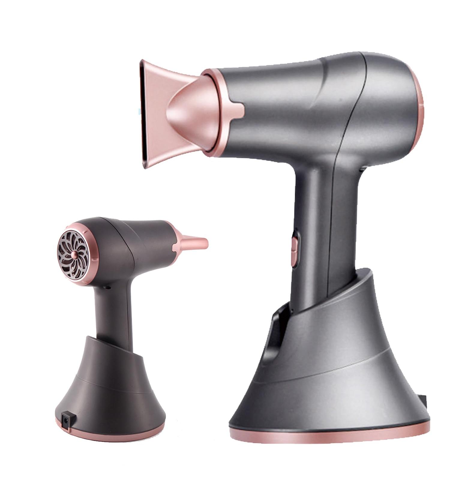 Movable Wireless Hair Dryer Rechargeable Cordless Hairdryer Built-in Battery 2000mAh Hot/Cold Air Handheld Blow Dryer for Art Painting/Outdoor - Buy Online on GoSupps.com