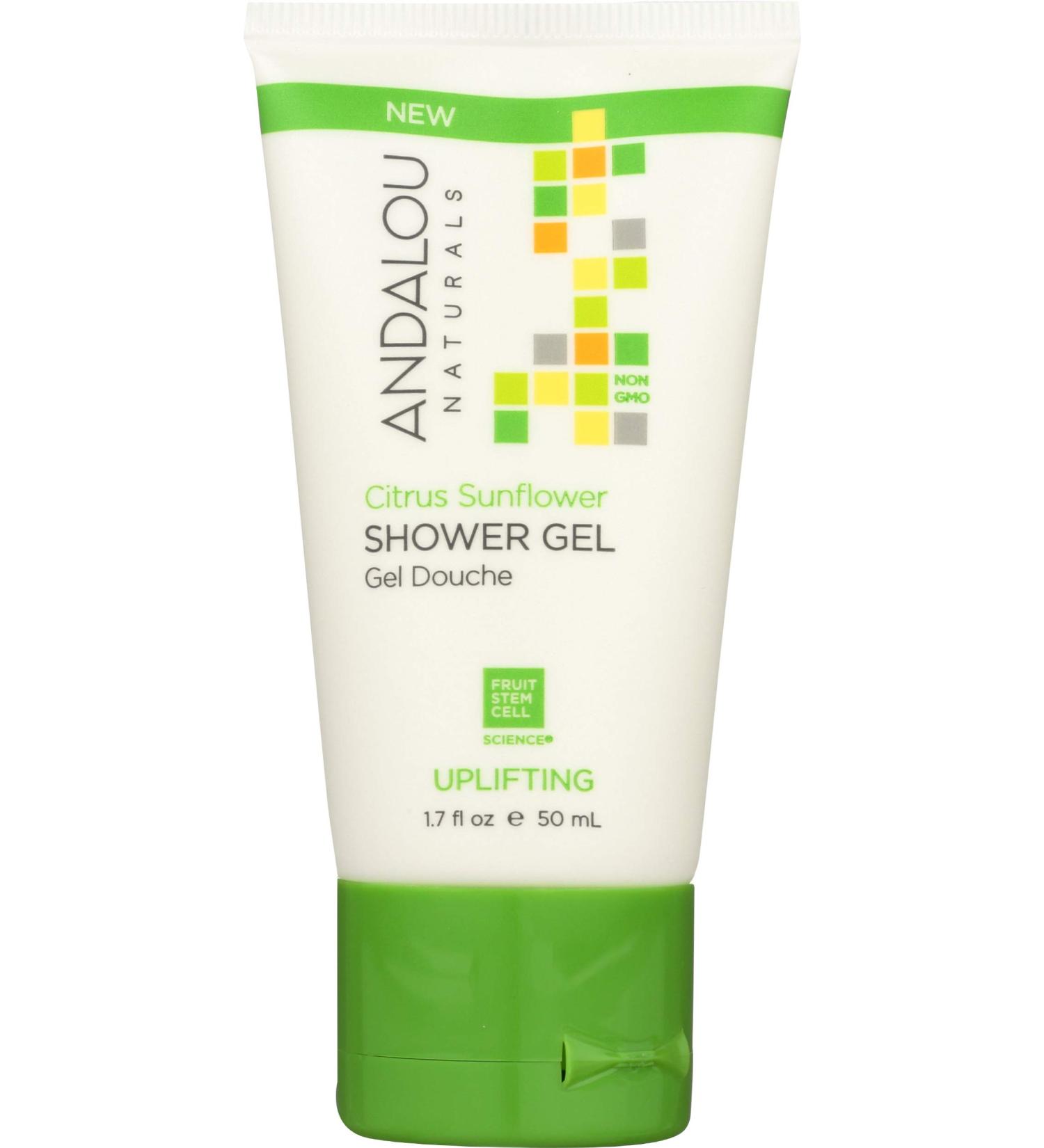 ANDALOU NATURALS Citrus Sunflower Uplifting Shower Gel - 50 ML | Refreshing International Shipping Available - Buy Online on GoSupps.com