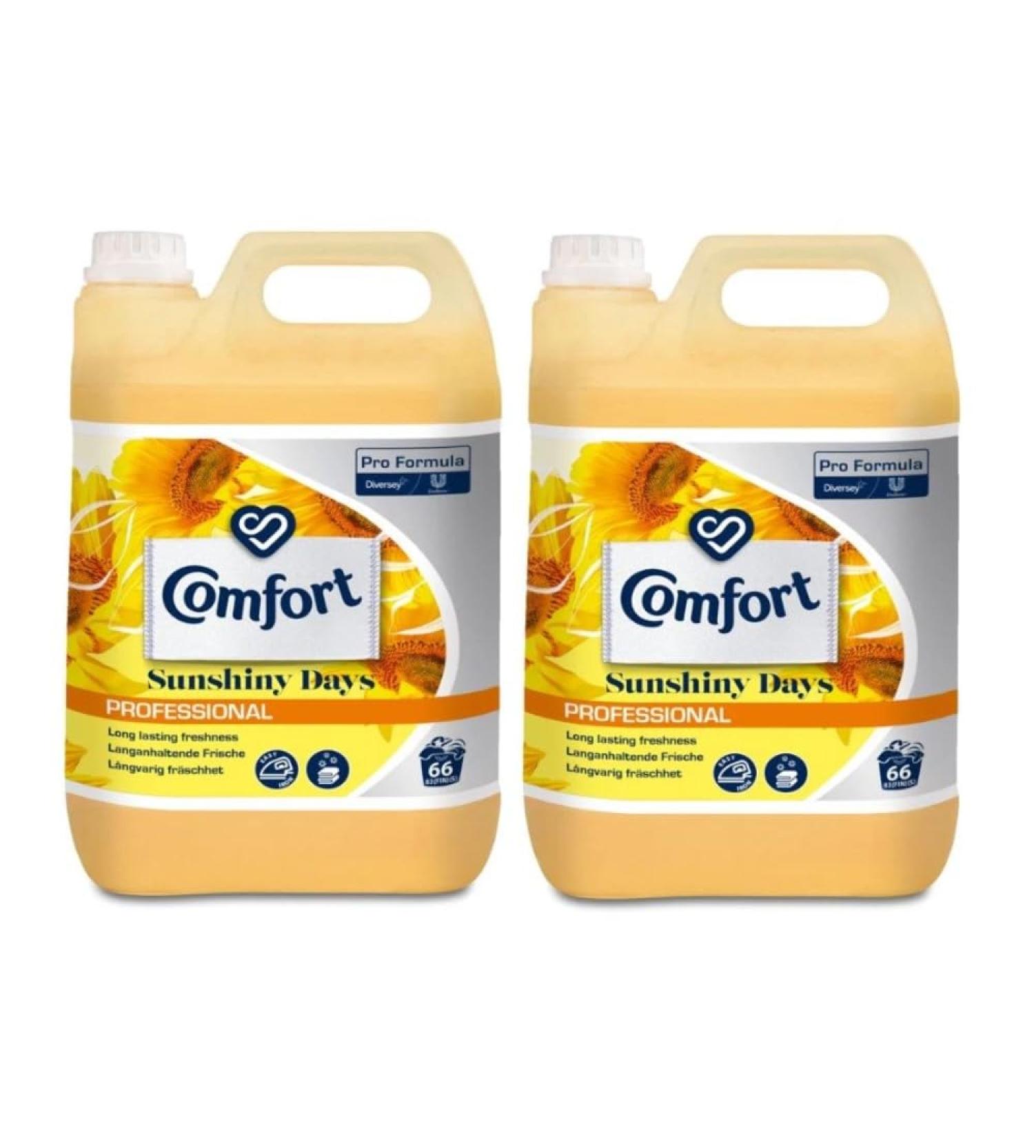 2 x 5L Sunshiny Days Profesional Fabric Softner 66 Washes