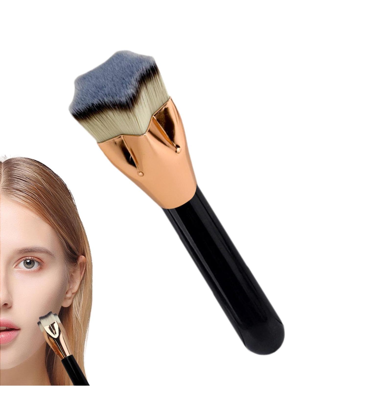 Women Foundation Brush | Pentagram Shape Foundation Makeup Brush Women Cosmetics Buffing Blending Brush with Ergonomic Handle for Business Trip Dating - Buy Online on GoSupps.com