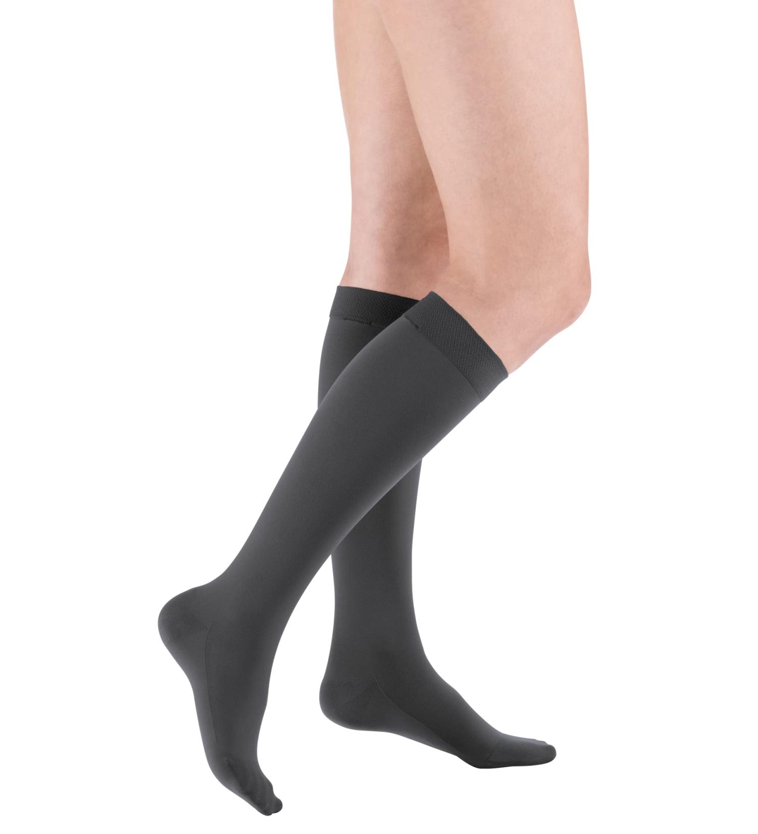 Medi Medive Comfort Knee Socks - Unisex Soft Compression Stockings CCL2 for Men & Women | Anthracite | Size III - Buy Online on GoSupps.com