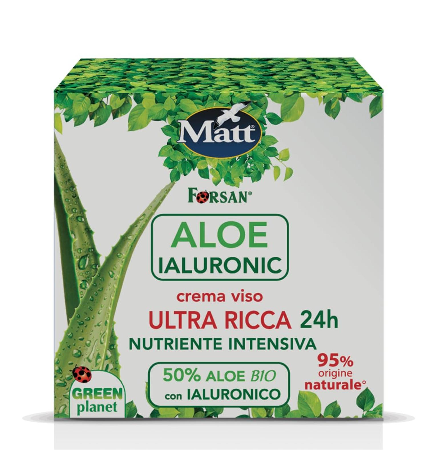  Matt Forsan Herbal Tradition - Aloe Hyaluronic Face Cream - 24-Hour Ultra-Rich Moisturizing Cream with Organic Aloe Vera and Naturally Sourced Hyaluronic Acid - 50 ml - Buy Online on GoSupps.com