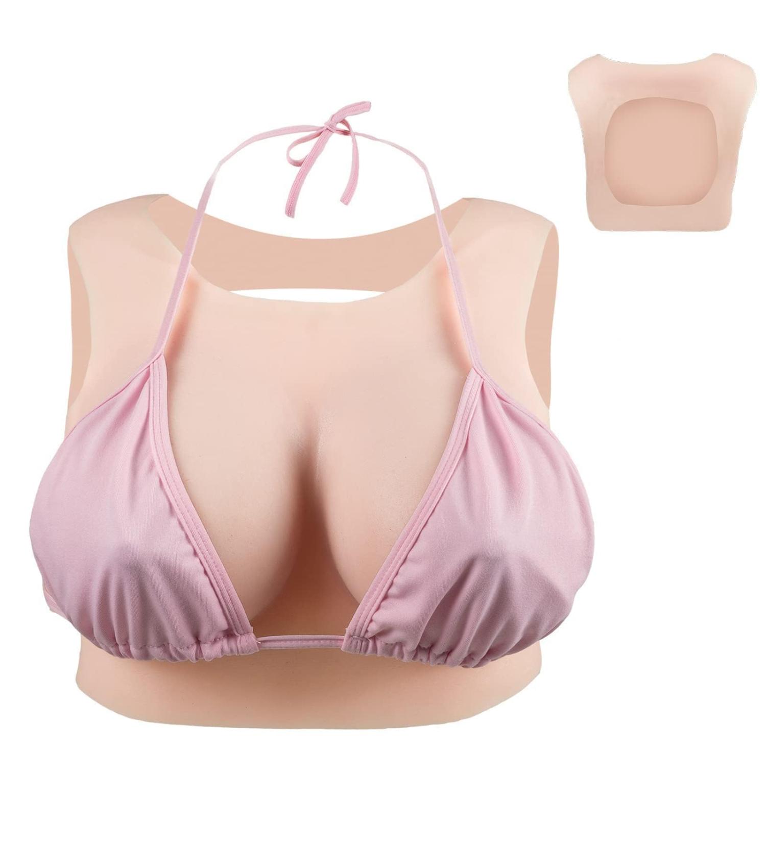 Realistic Silicone Breasts for Crossdressers & Transgender Cosplay | Cyomi B-Cup & D-Cup Breastplate - Liquid Silicone Filling - Buy Online on GoSupps.com