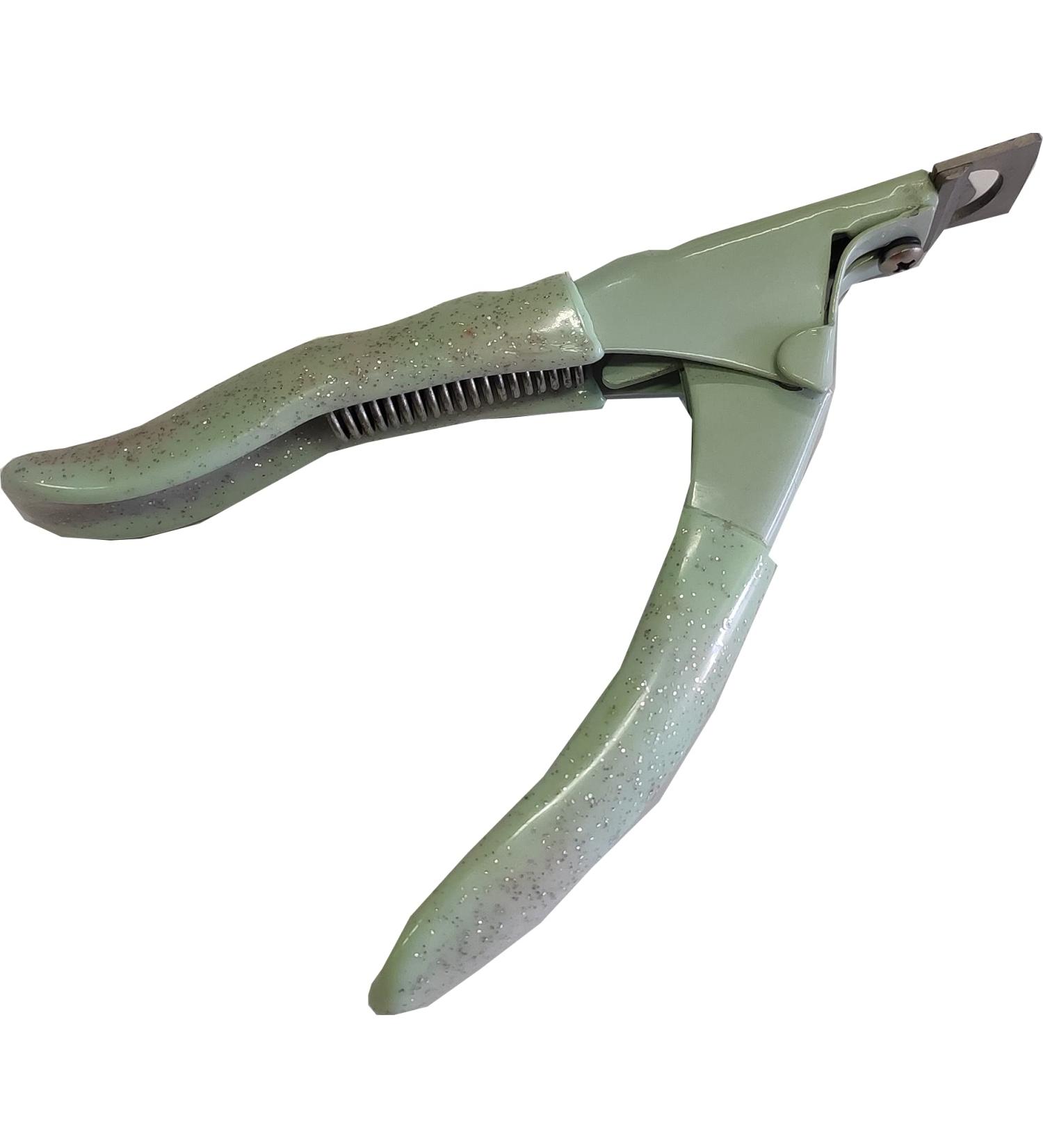 BeautyfulCenter | Purenail Sea Green Guillotine Tweezers for Manicures False Nails Nail Art