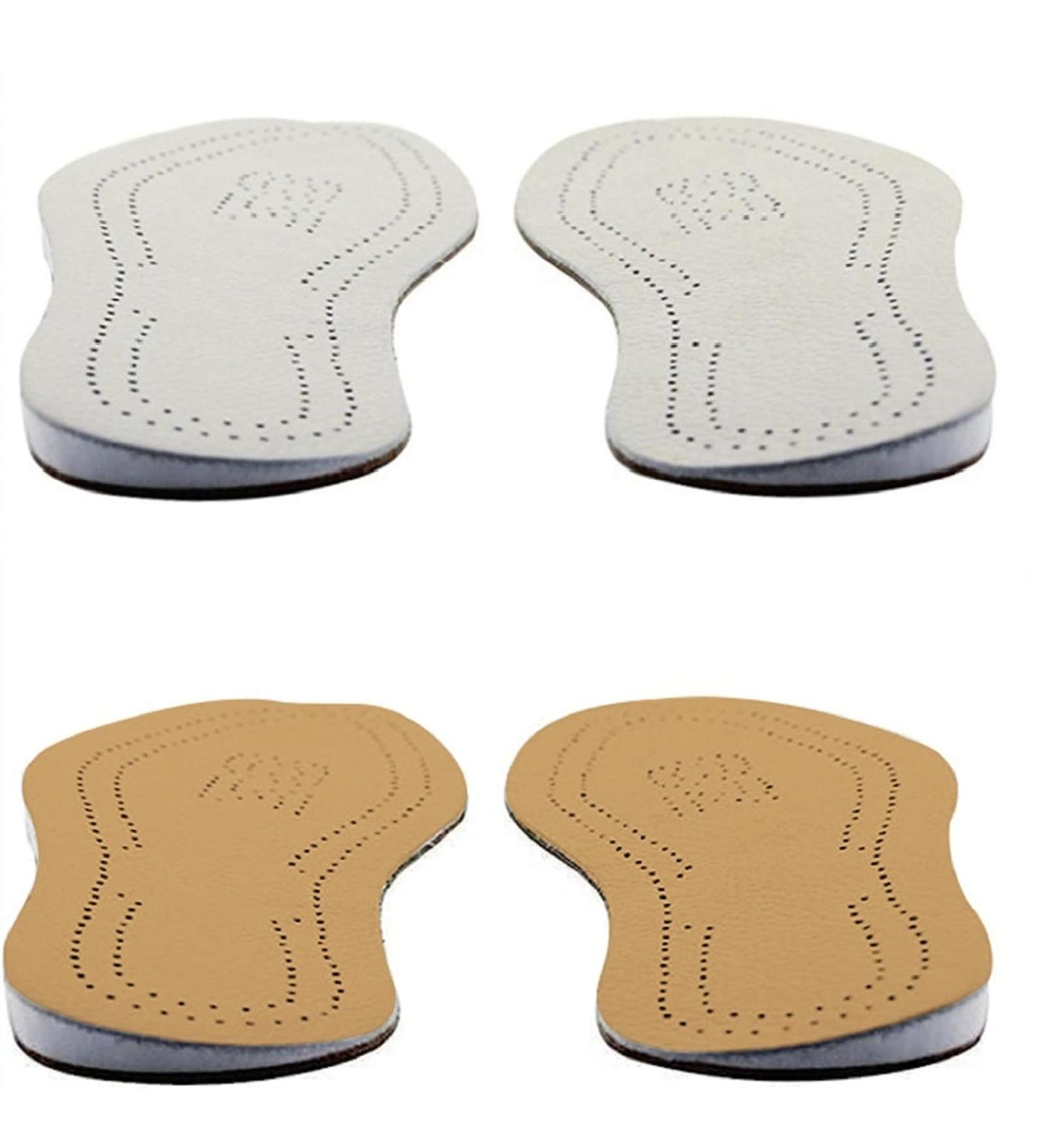Buy 2 Pairs Leather O/X Leg Orthopedic Insoles - Heel Inserts & Wedge Knee Pads for Men & Women | Corrective Pronation & Supination Support (Size 35-36 - Buy Online on GoSupps.com