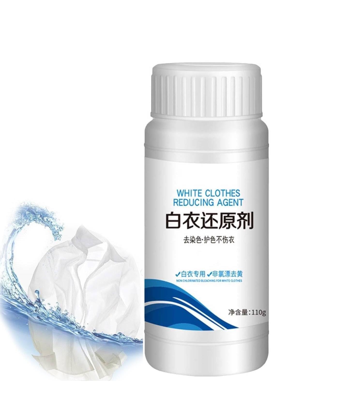 Household White Clothing Reducing Agent-Exclusively for White Clothes White Clothes Reducing Agent Remove Stains Reducing Agent Quick and Easy Dirt Spot Removal for Laundry (1pcs) - Buy Online on GoSupps.com