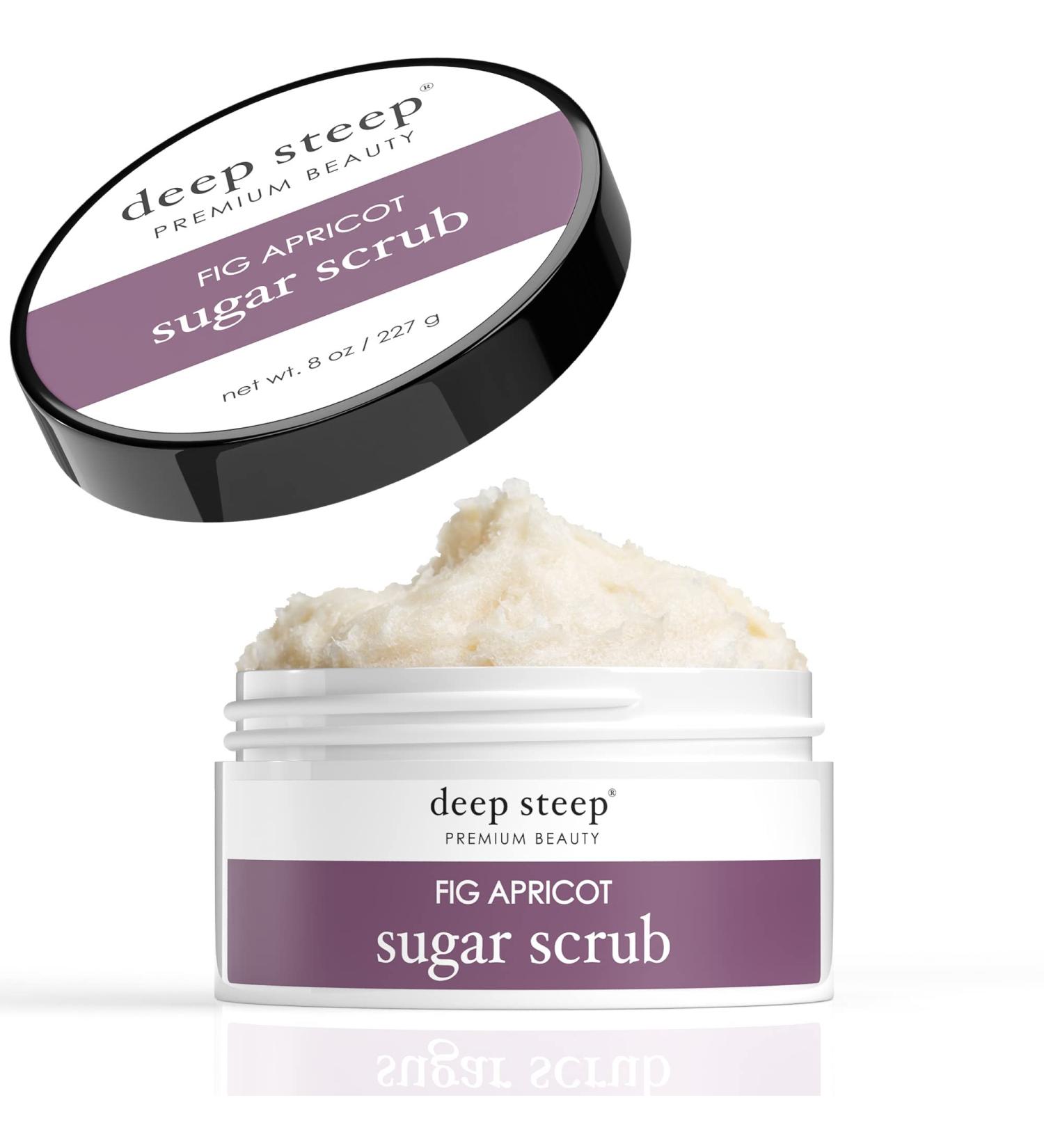 Deep Steep Sugar Scrub 8oz - Fig Apricot | Exfoliating Body Scrub - Buy Online on GoSupps.com