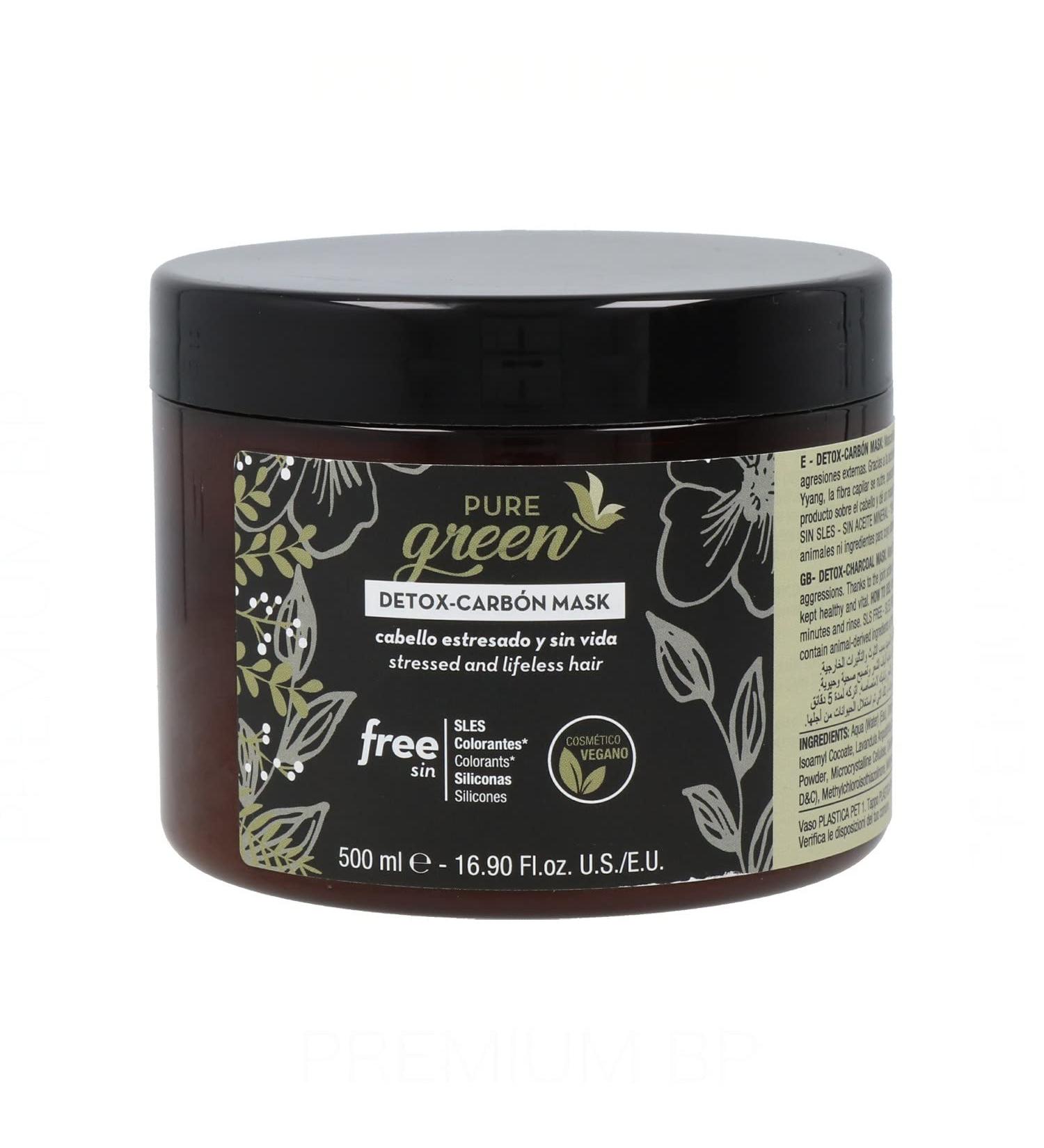Buy Pure Green Detox Carbon Hair Mask 500ml - Nourish & Revive Your Hair | International Shipping Available - Buy Online on GoSupps.com