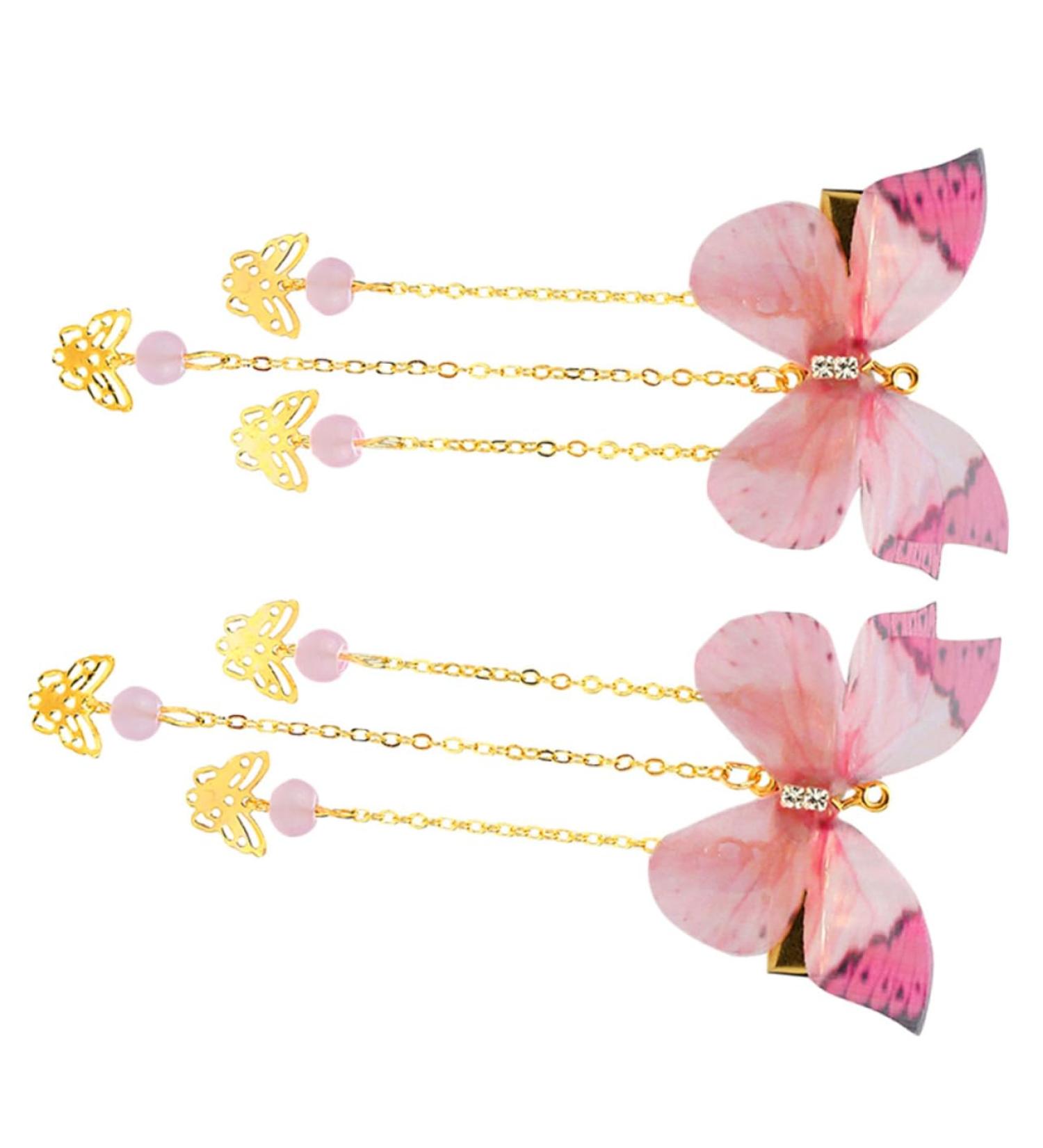 minkissy 3 Pairs Hanfu Butterfly Headdress Tassel Hairpins Butterfly Hair Accessories Kid Hair Clips Metal Hair Claw Clips Hairpin with Tassel Hanfu Hair Clip Chinese Tassel Hair Clip Girl - Buy Online on GoSupps.com