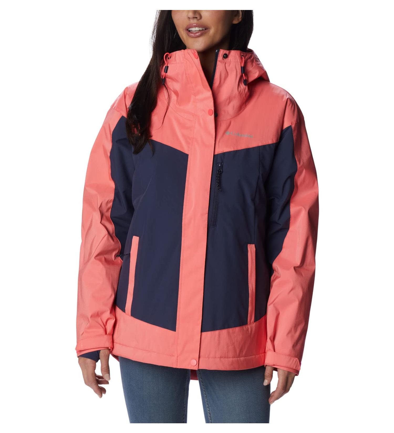 Columbia Women's Point Park Insulated Jacket - Neon Sunrise Sheen/Nocturnal (Size Small) - Buy Online on GoSupps.com